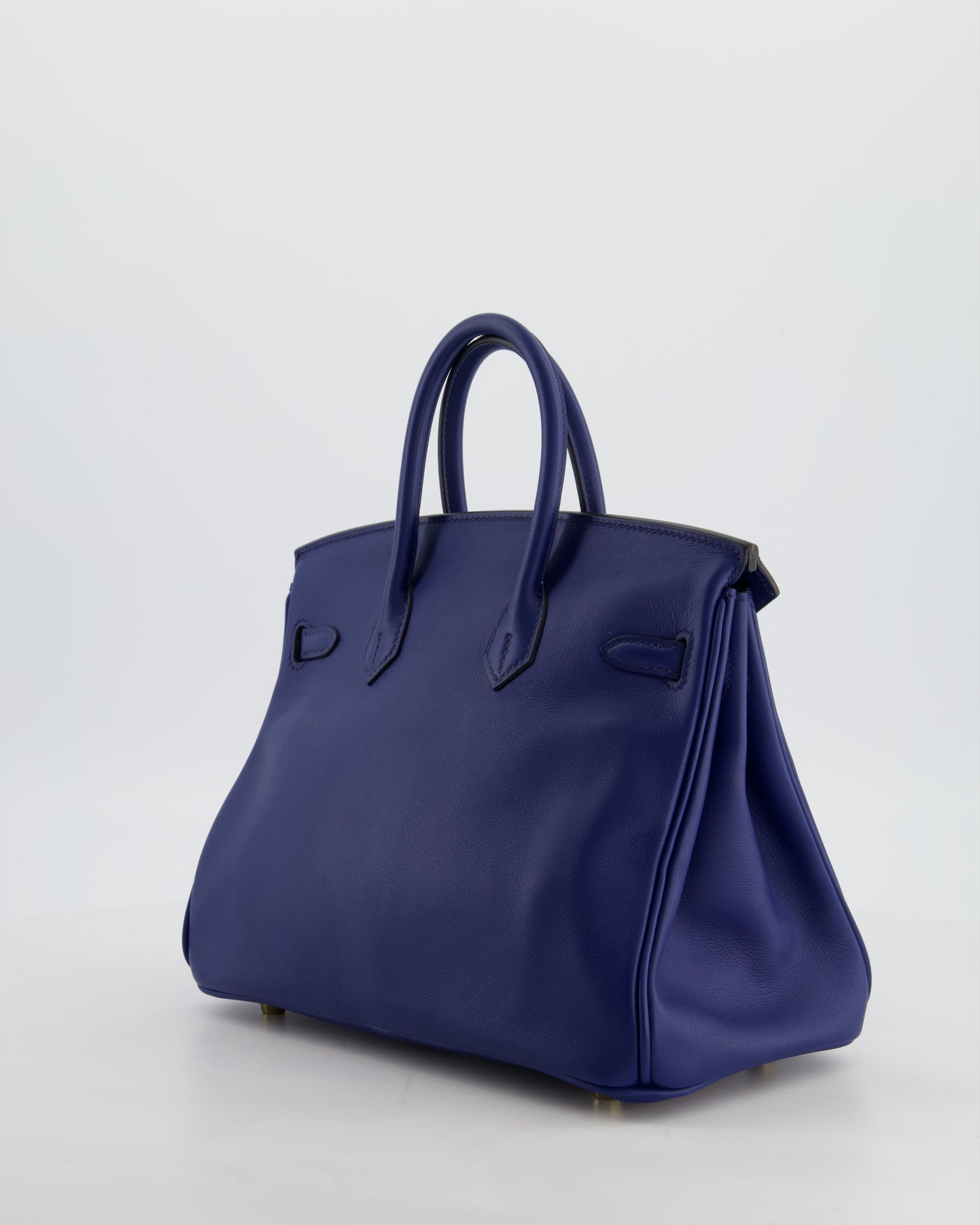 Hermes Birkin 25 Retourne Bag in Bleu Saphir Swift Leather with Gold Hardware - Product Image 5