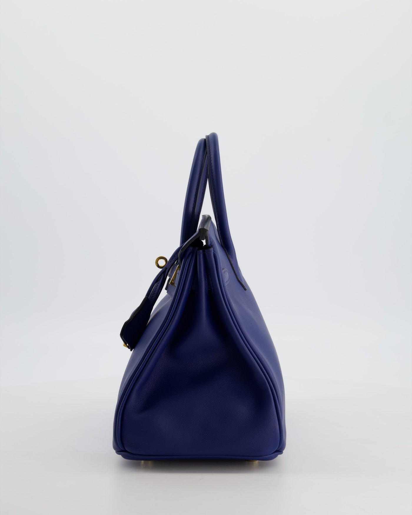 Hermes Birkin 25 Retourne Bag in Bleu Saphir Swift Leather with Gold Hardware - Product Image 8