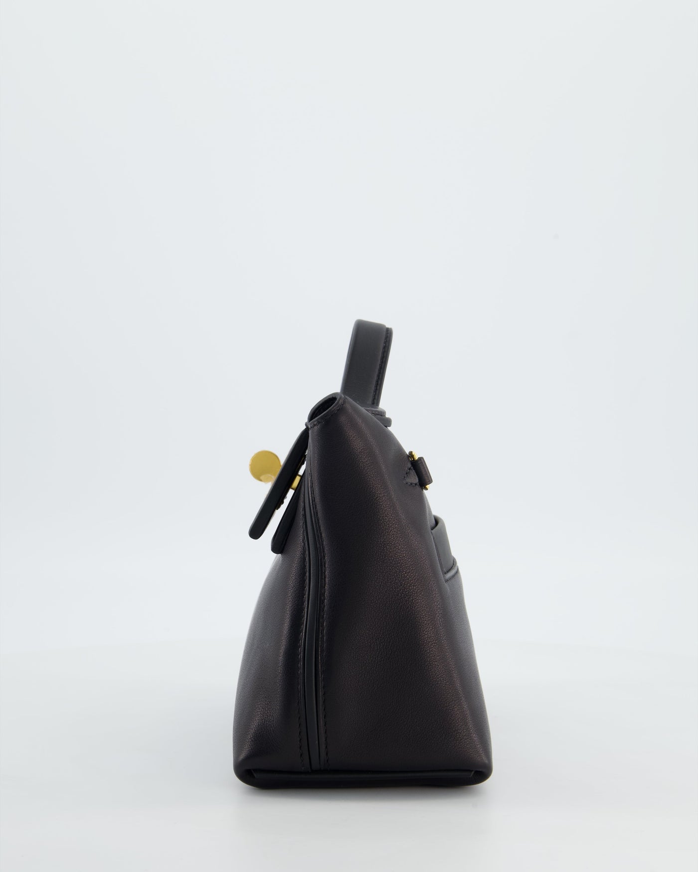 *RARE* Hermes 24/24 21 Bag in Noir Volupto and Noir Swift Leather with Gold Hardware - Product Image 10