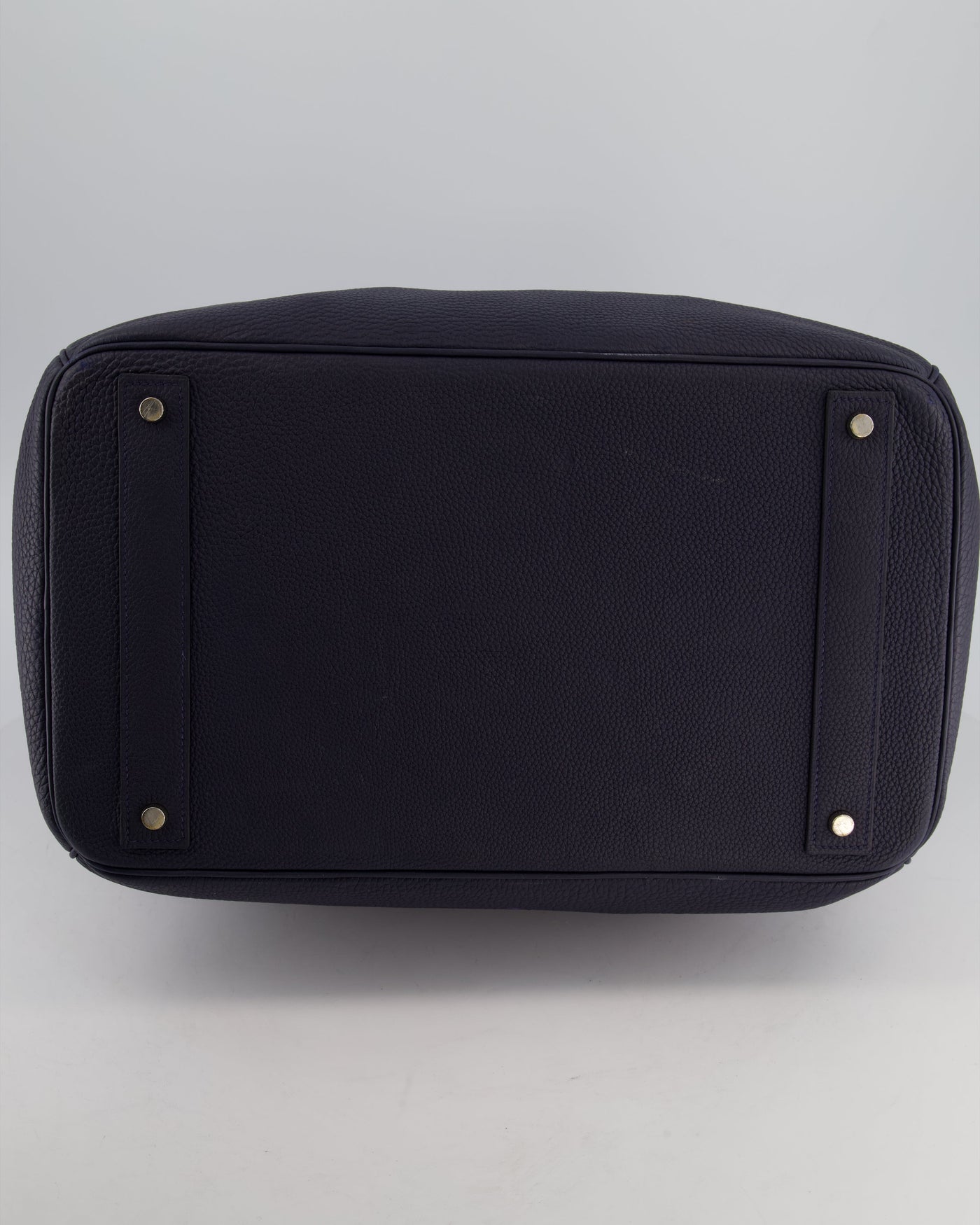 *RARE* Hermes HAC Bag 40 in Bleu Abysse Togo Leather With Palladium Hardware - Product Image 20