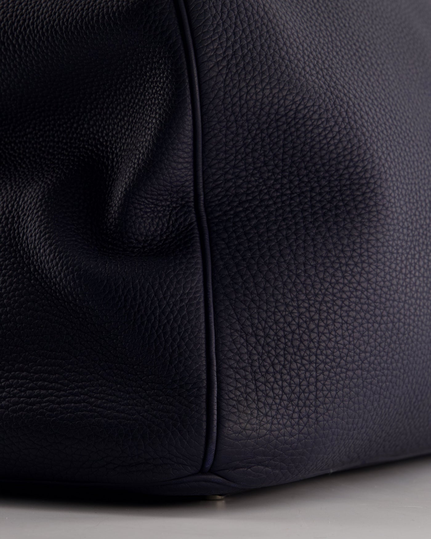 *RARE* Hermes HAC Bag 40 in Bleu Abysse Togo Leather With Palladium Hardware - Product Image 15