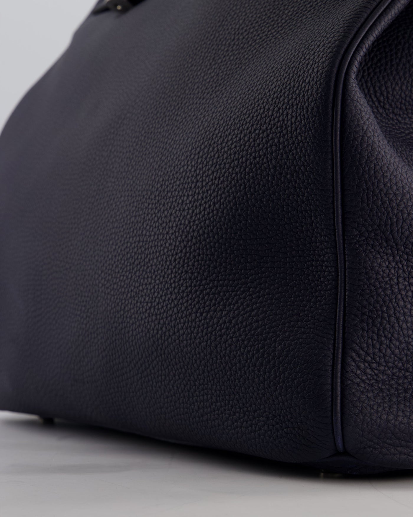 *RARE* Hermes HAC Bag 40 in Bleu Abysse Togo Leather With Palladium Hardware - Product Image 13
