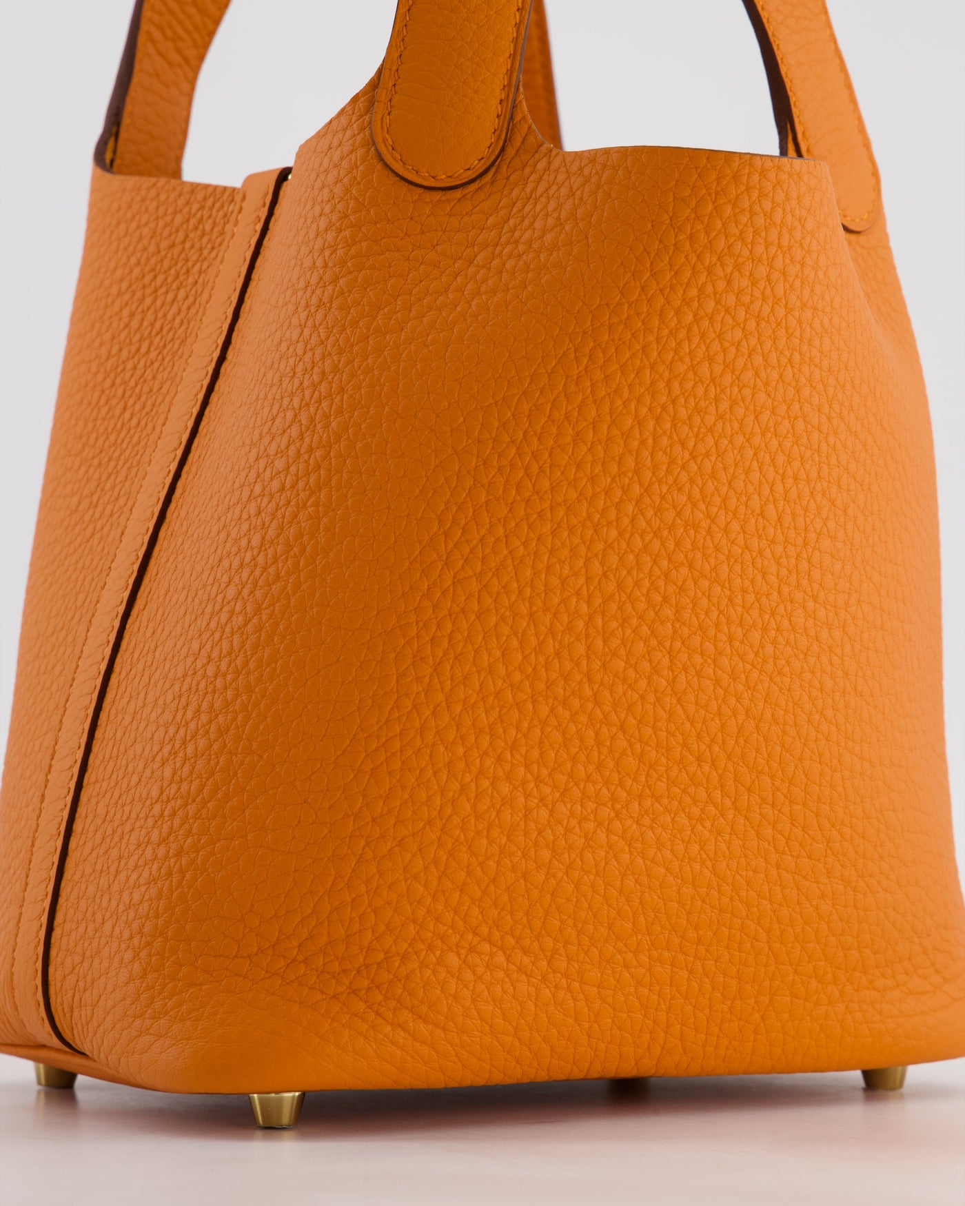 Hermes Picotin Lock 18 Bag in Orange H Taurillon Clemence Leather with Gold Hardware - Product Image 11