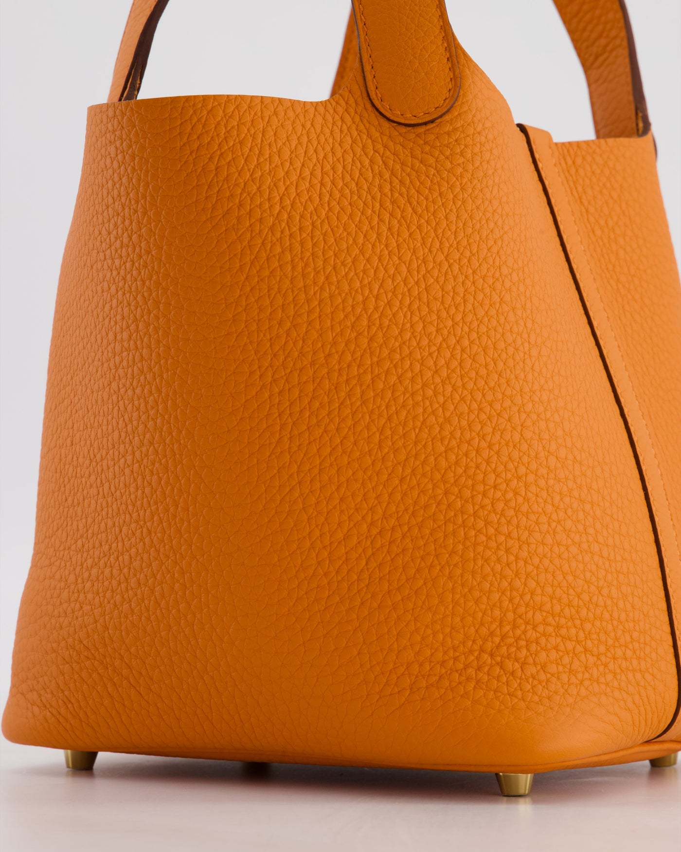 Hermes Picotin Lock 18 Bag in Orange H Taurillon Clemence Leather with Gold Hardware - Product Image 12
