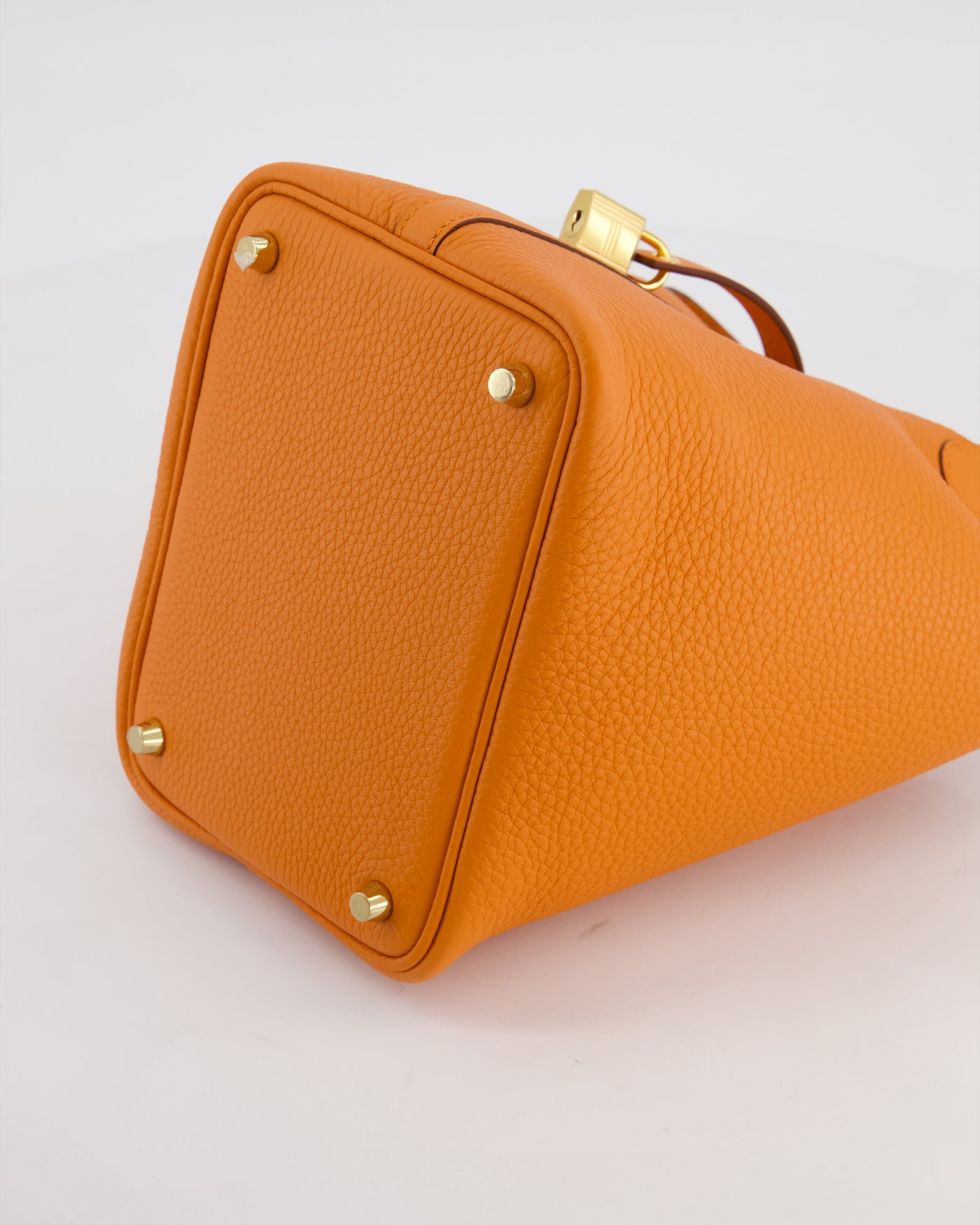 Hermes Picotin Lock 18 Bag in Orange H Taurillon Clemence Leather with Gold Hardware - Product Image 17