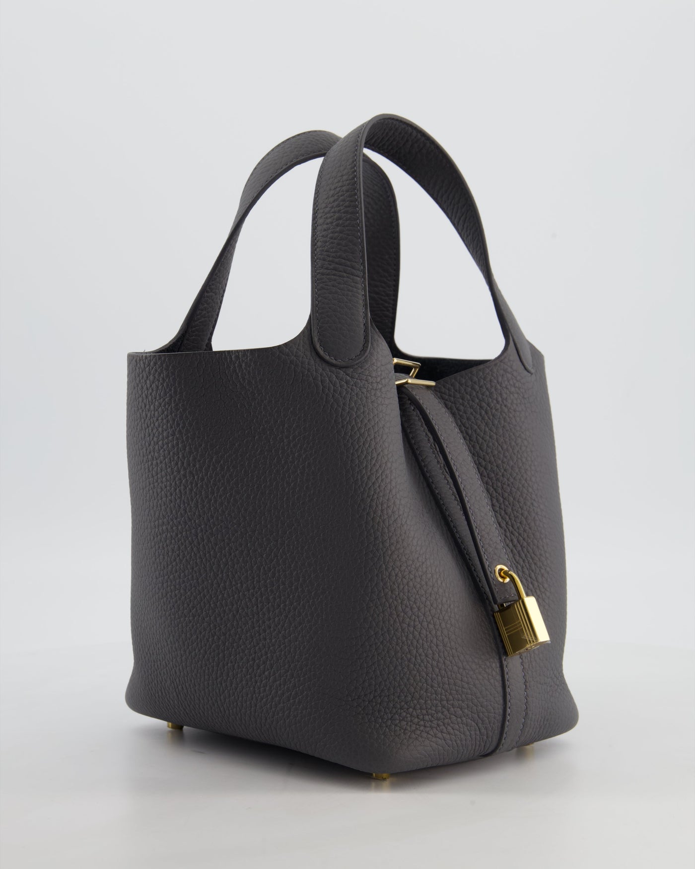 Hermes Picotin Lock 18 Bag in Ardoise Clemence Leather with Permabrass Hardware - Product Image 2