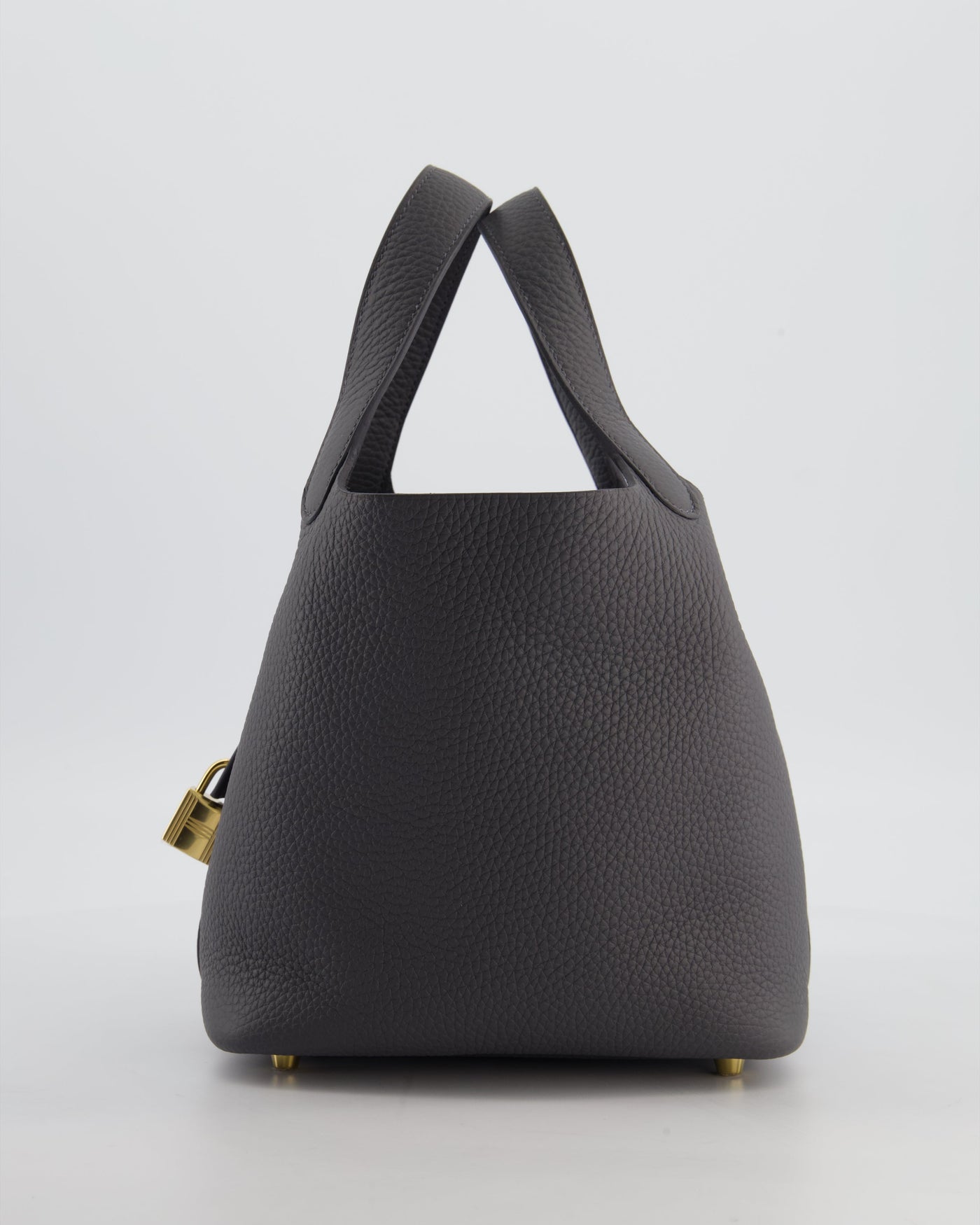 Hermes Picotin Lock 18 Bag in Ardoise Clemence Leather with Permabrass Hardware - Product Image 7