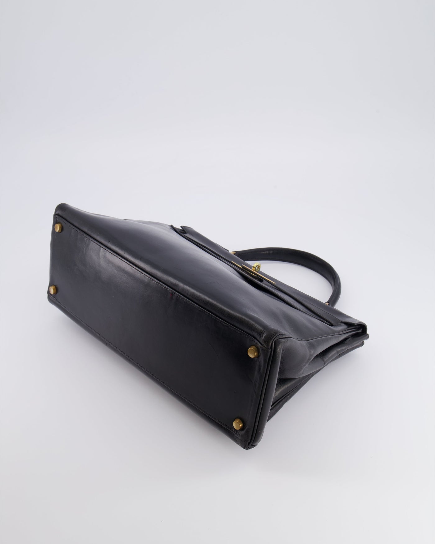 Hermes Kelly 32 Retourne Bag in Black Calfskin Box Leather with Gold Hardware - Product Image 18