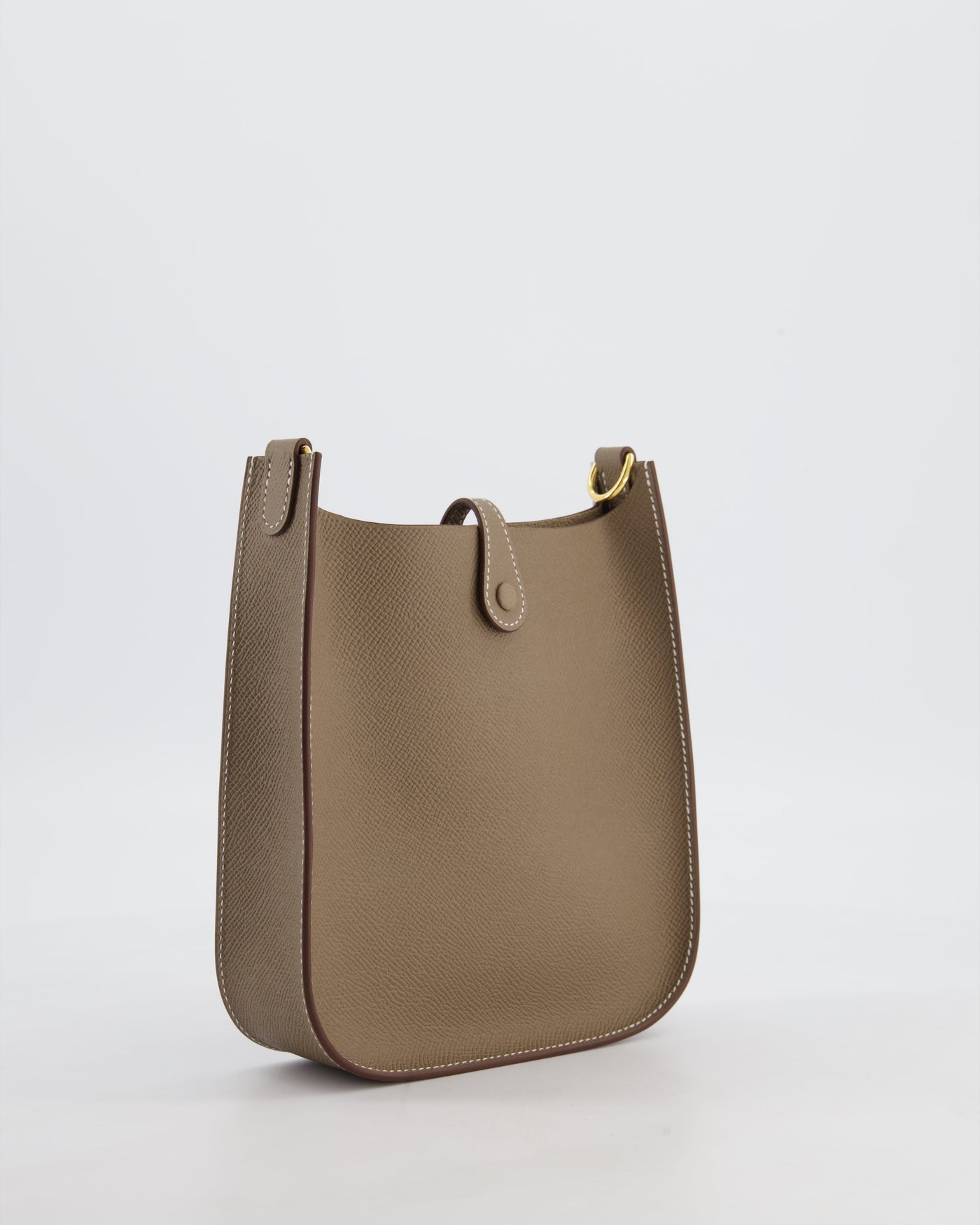 Hermes Mini Evelyne Sellier Bag in Etoupe Epsom Leather with Gold Hardware - Product Image 7