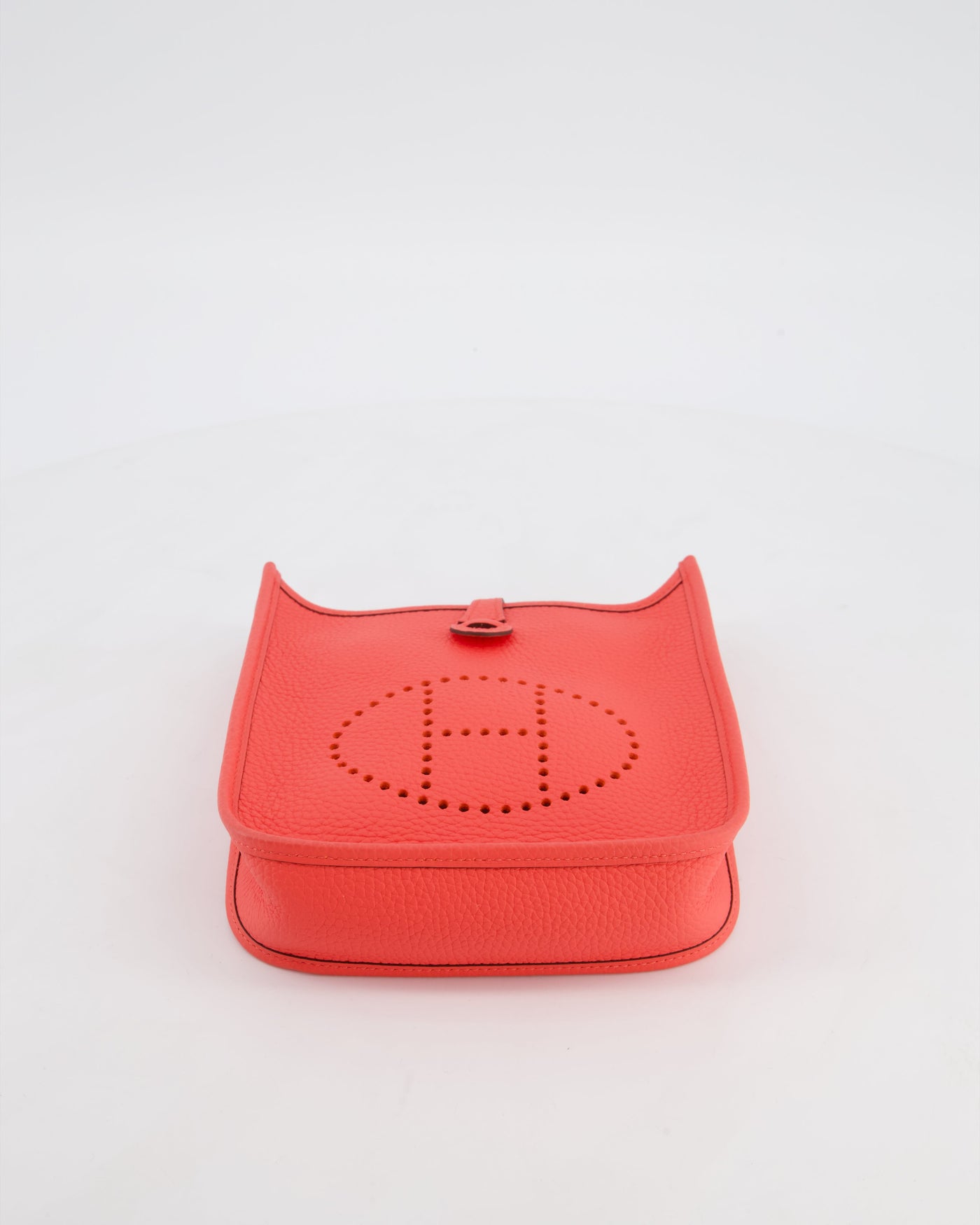 Hermes Mini Evelyne Bag in Rose Texas Clemence Leather with Palladium Hardware - Product Image 19