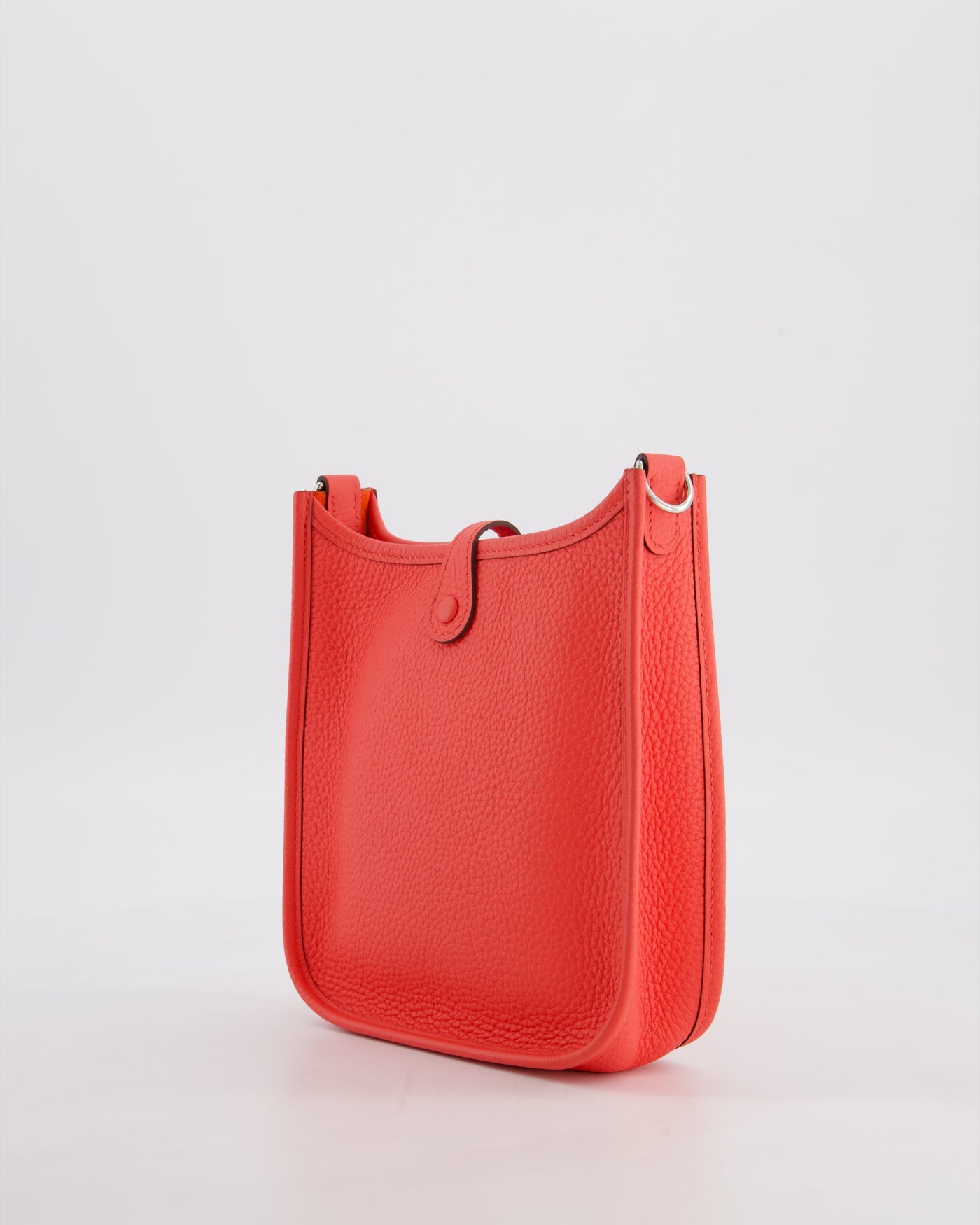 Hermes Mini Evelyne Bag in Rose Texas Clemence Leather with Palladium Hardware - Product Image 7