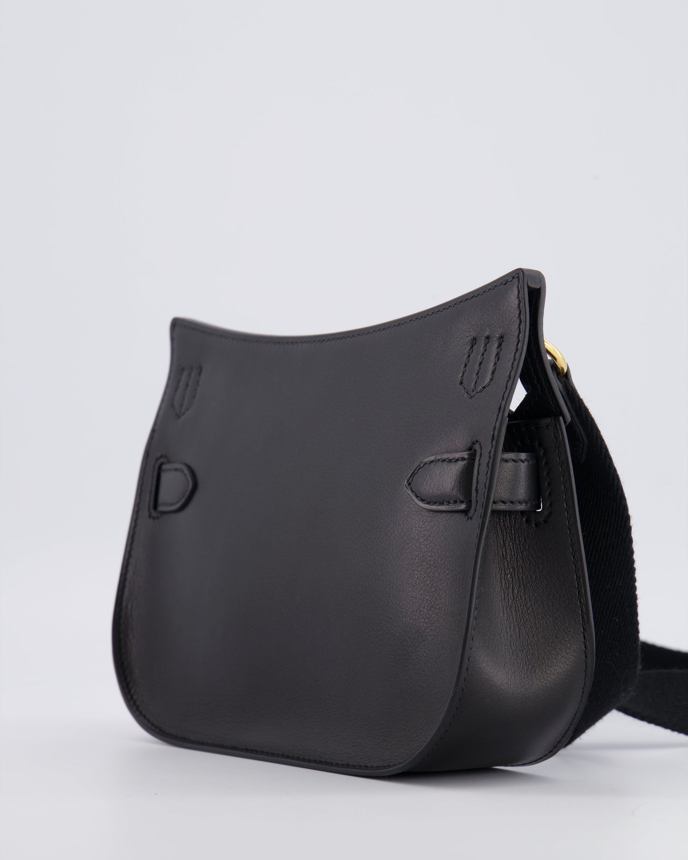 *RARE* Hermes Mini Jypsiere Crossbody Bag in Black Evergrain Leather with Gold Hardware - Product Image 15