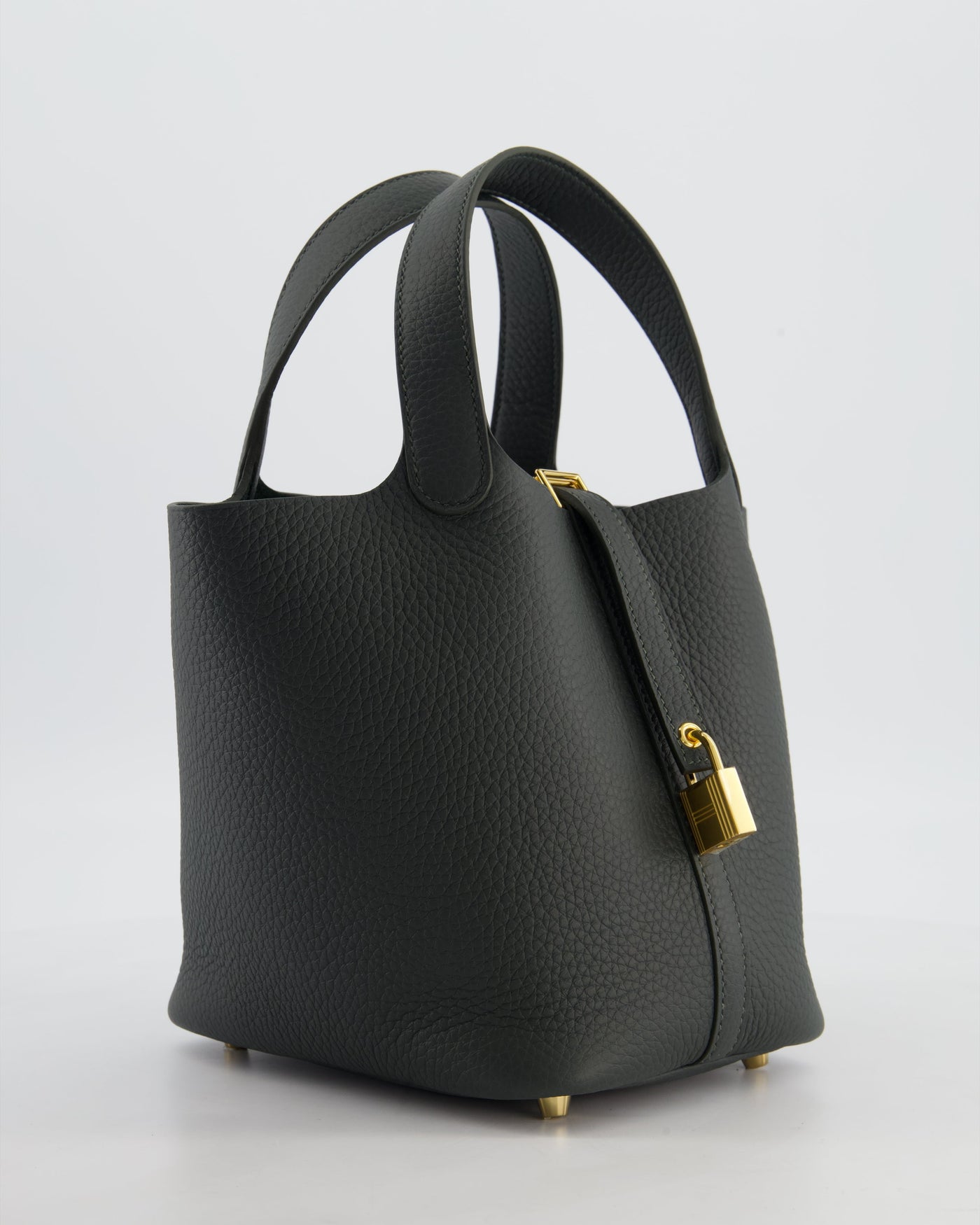 Hermes Picotin Lock 18 Bag in Vert Mangrove Clemence Leather with Permabrass Hardware - Product Image 2