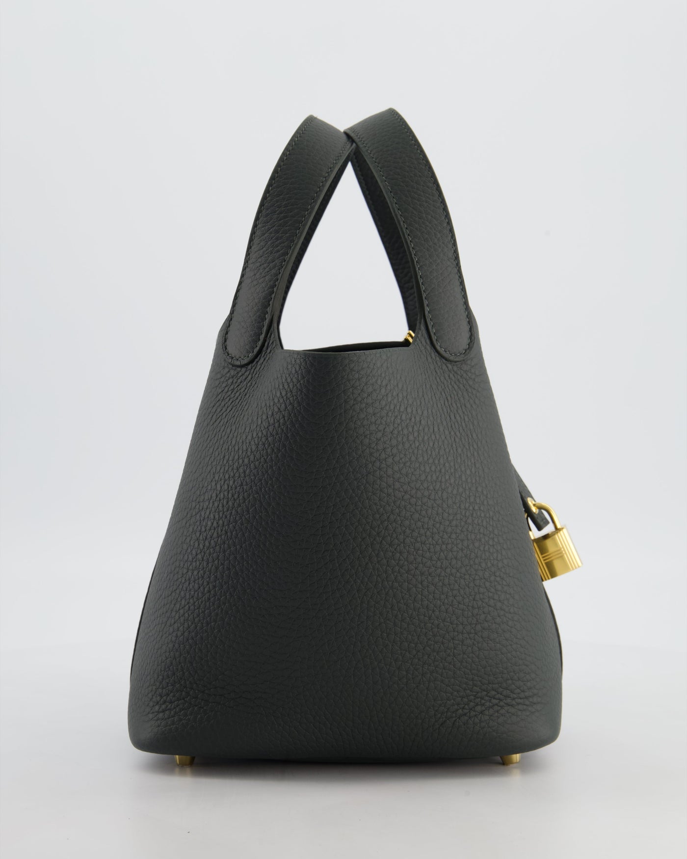 Hermes Picotin Lock 18 Bag in Vert Mangrove Clemence Leather with Permabrass Hardware - Product Image 4