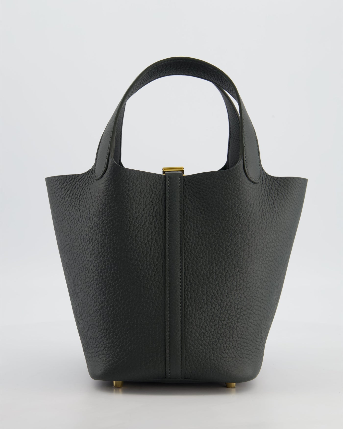 Hermes Picotin Lock 18 Bag in Vert Mangrove Clemence Leather with Permabrass Hardware - Product Image 8