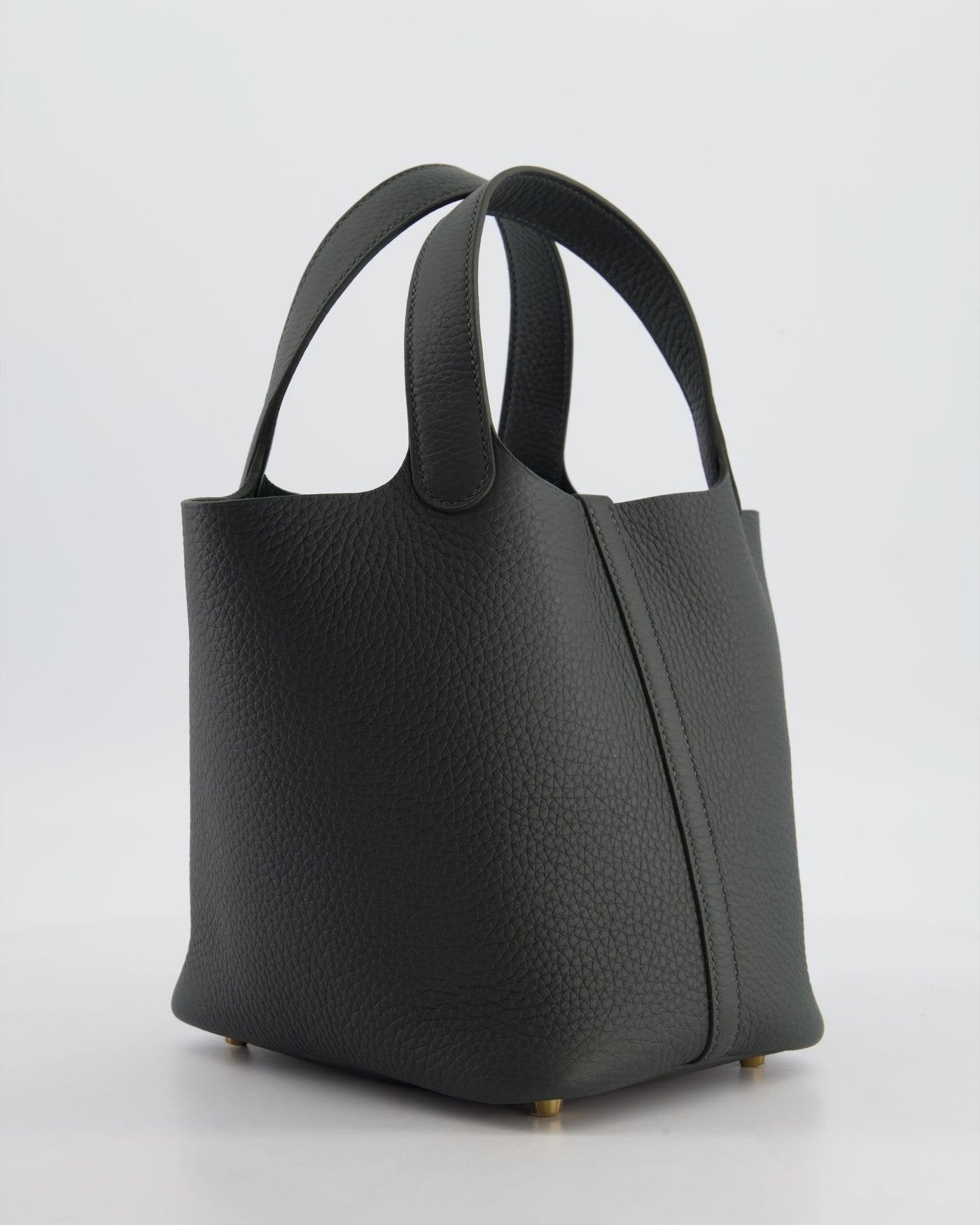 Hermes Picotin Lock 18 Bag in Vert Mangrove Clemence Leather with Permabrass Hardware - Product Image 7