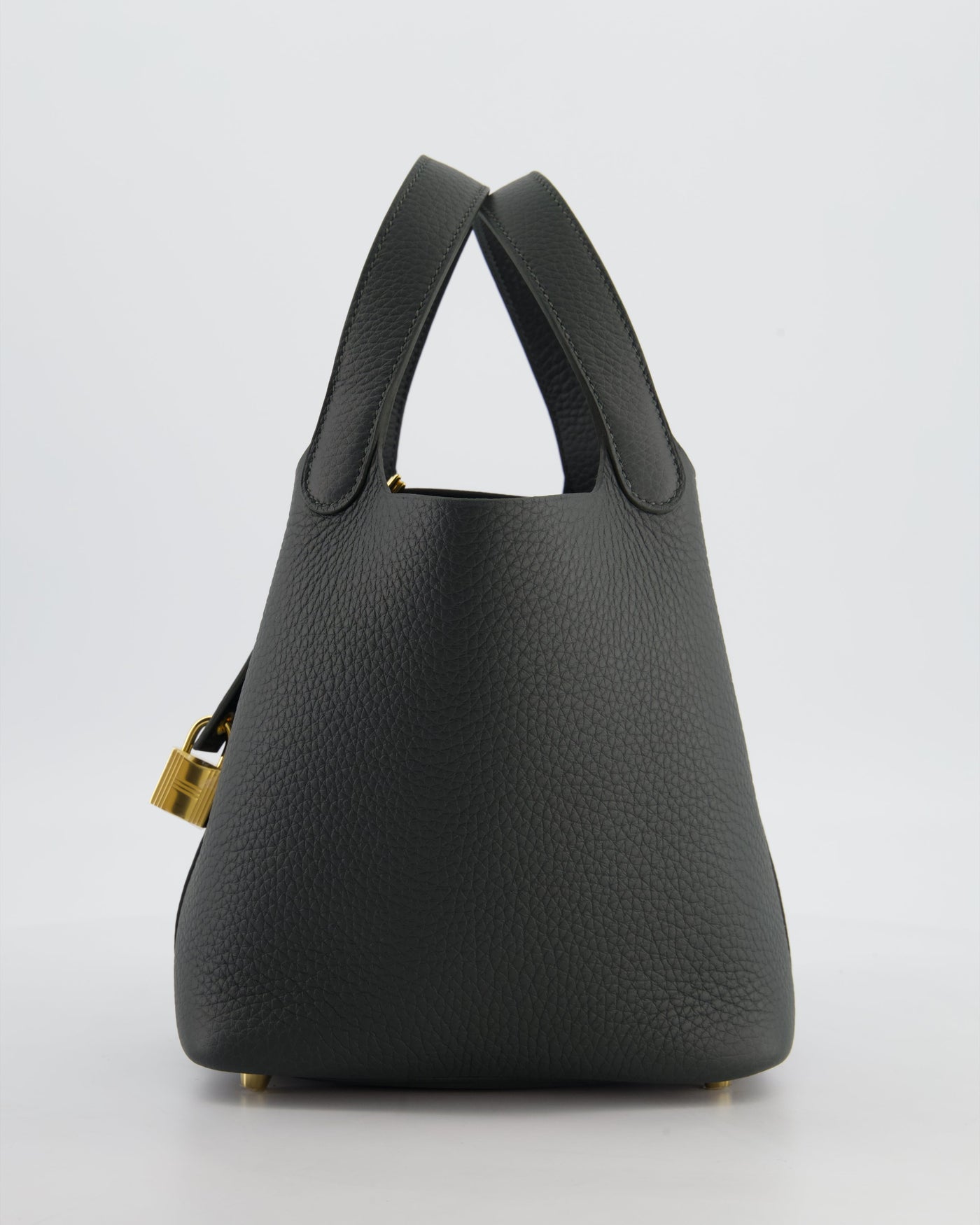 Hermes Picotin Lock 18 Bag in Vert Mangrove Clemence Leather with Permabrass Hardware - Product Image 5