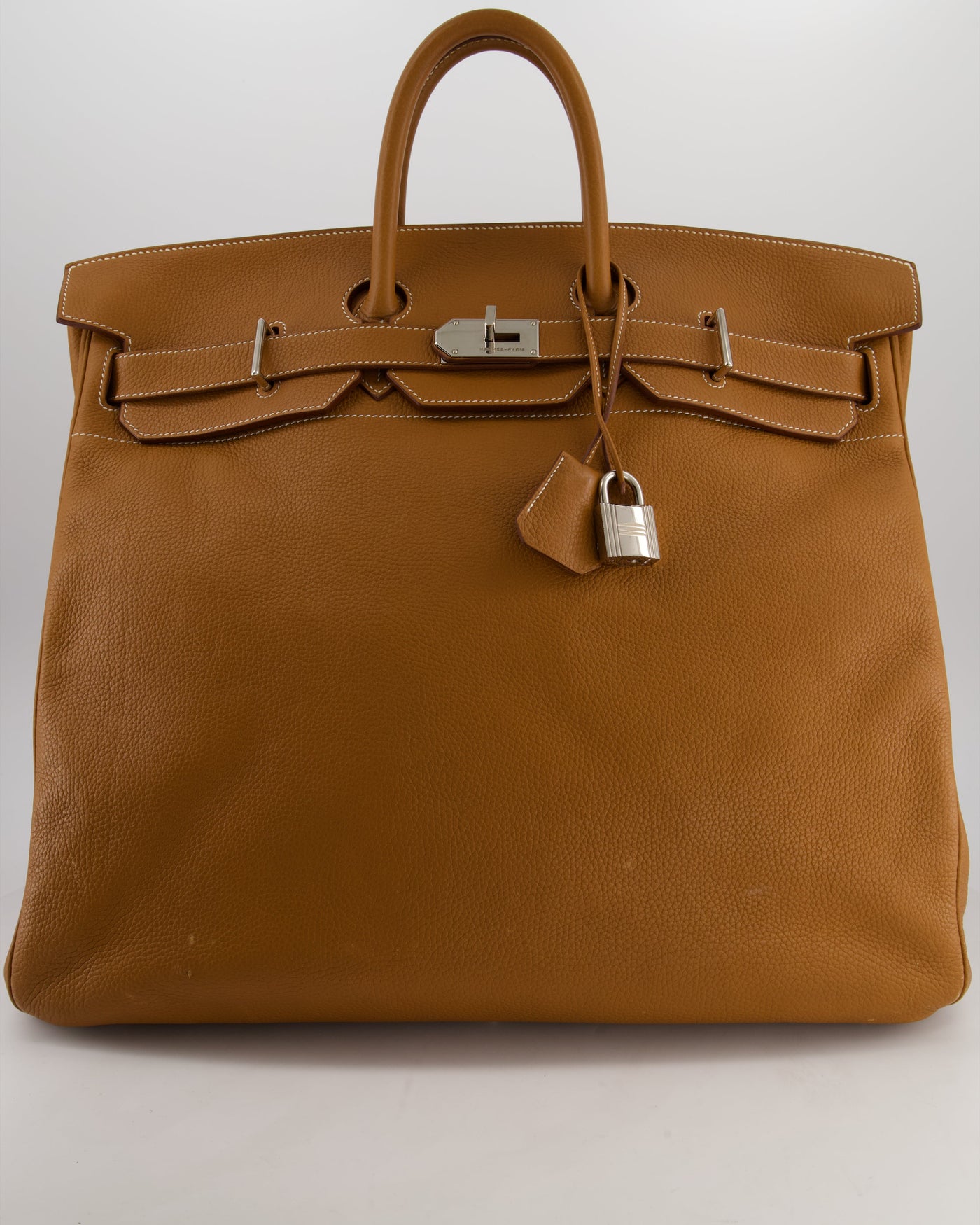 Hermes Haut à Courroies HAC 40 Bag in Gold Togo Leather with Palladium Hardware | Studio Nafay