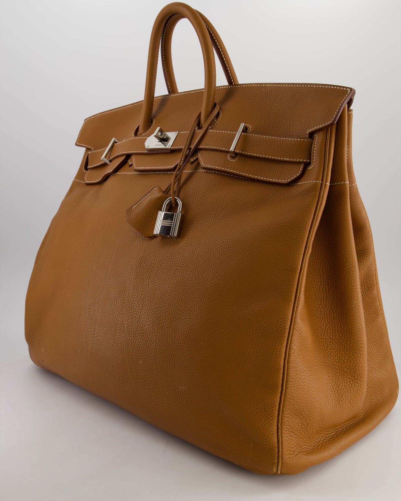 Hermes Haut à Courroies HAC 40 Bag in Gold Togo Leather with Palladium Hardware - Product Image 8
