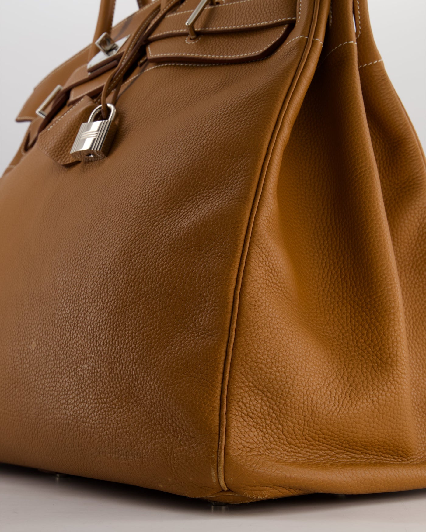 Hermes Haut à Courroies HAC 40 Bag in Gold Togo Leather with Palladium Hardware - Product Image 9