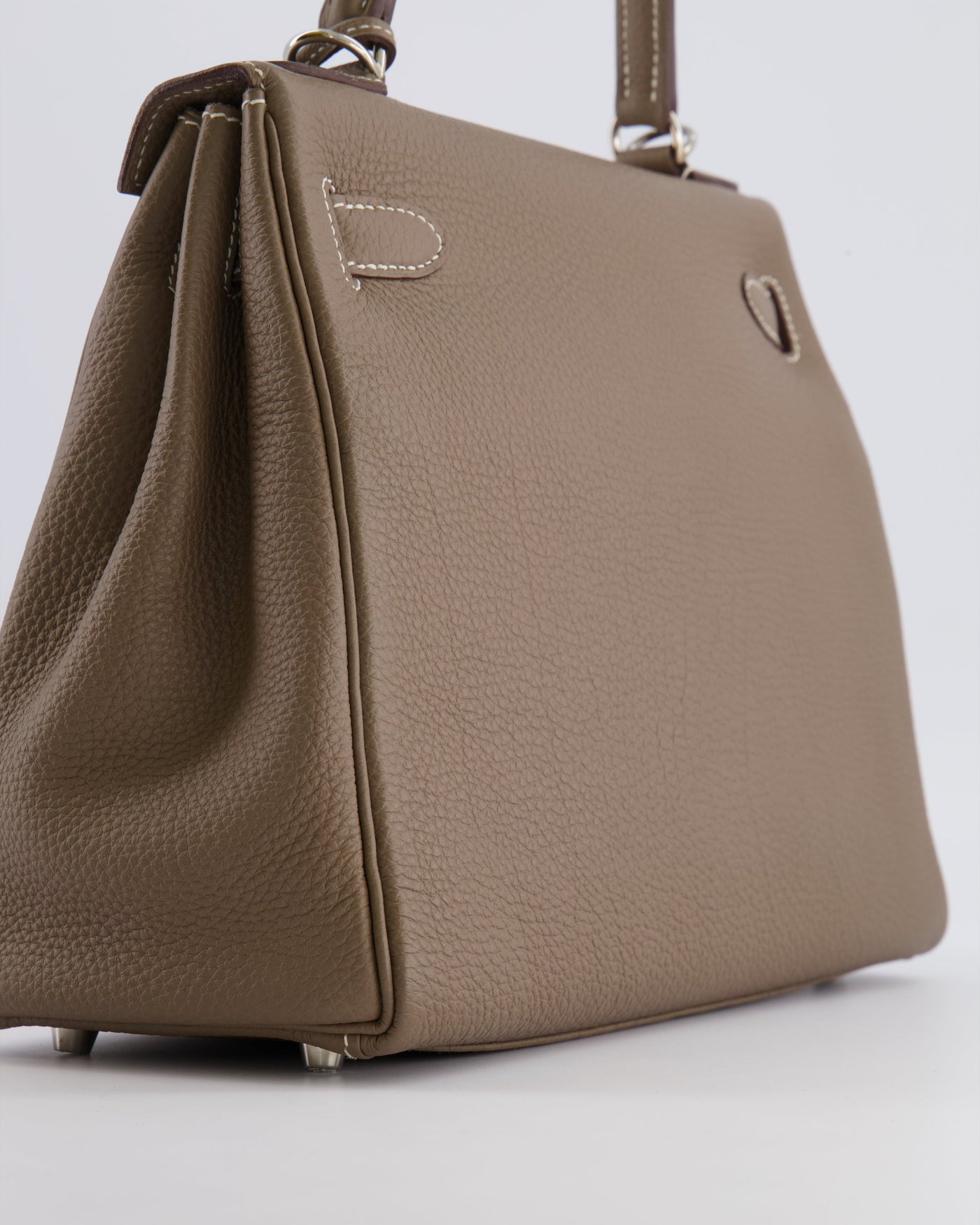 Hermes Kelly 28 Retourne Bag in Etoupe Togo Leather with Palladium Hardware - Product Image 15