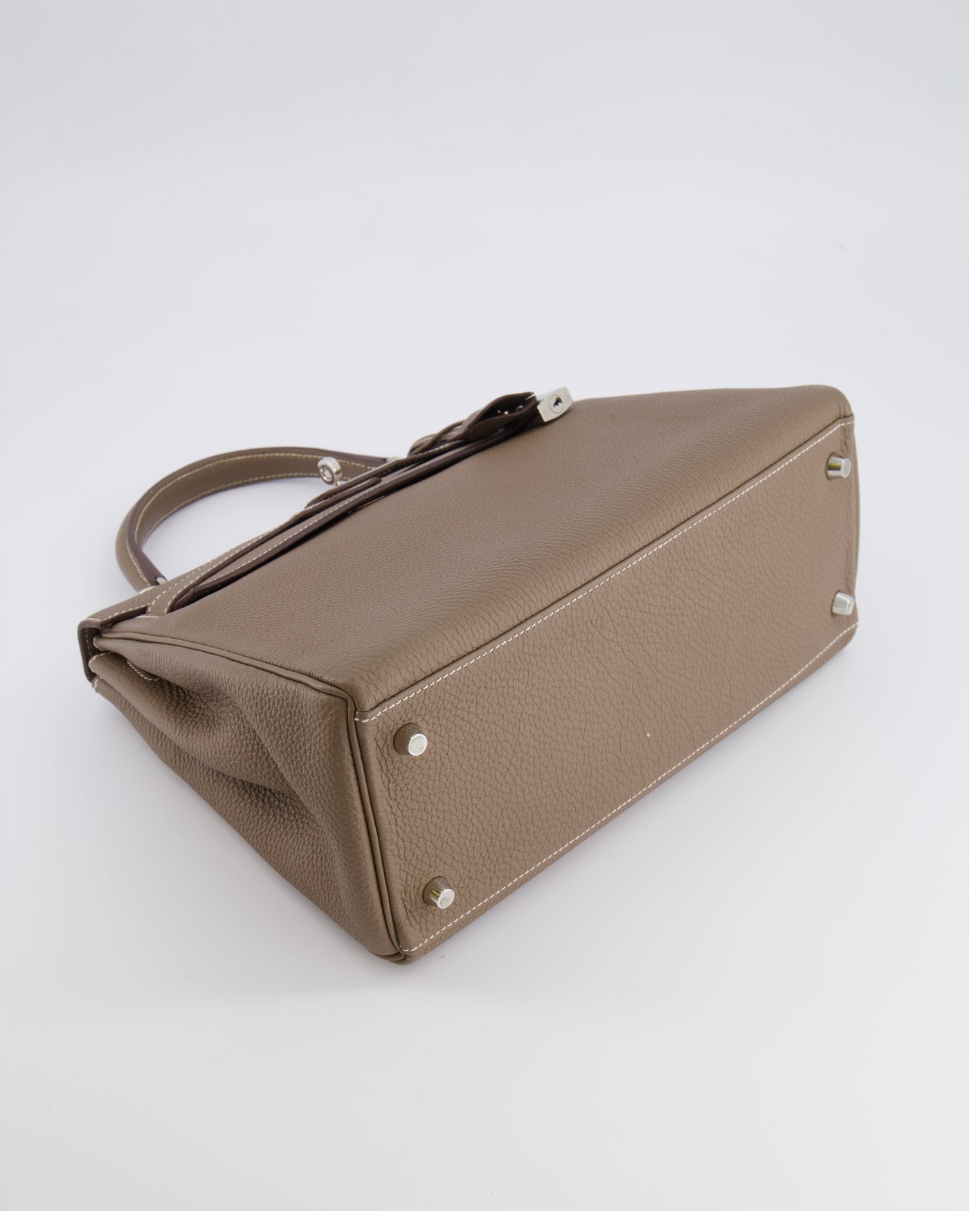 Hermes Kelly 28 Retourne Bag in Etoupe Togo Leather with Palladium Hardware - Product Image 19