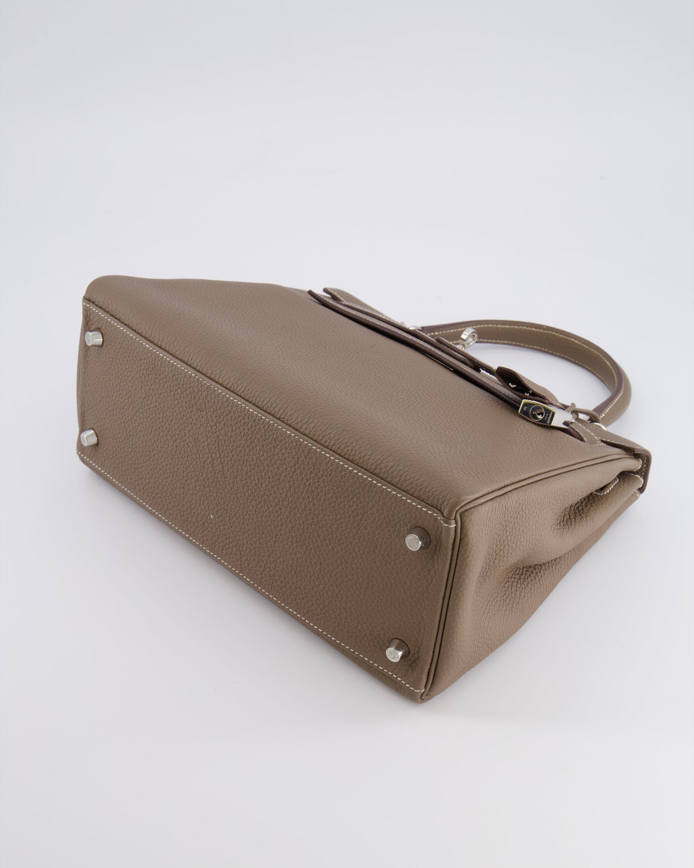 Hermes Kelly 28 Retourne Bag in Etoupe Togo Leather with Palladium Hardware - Product Image 20