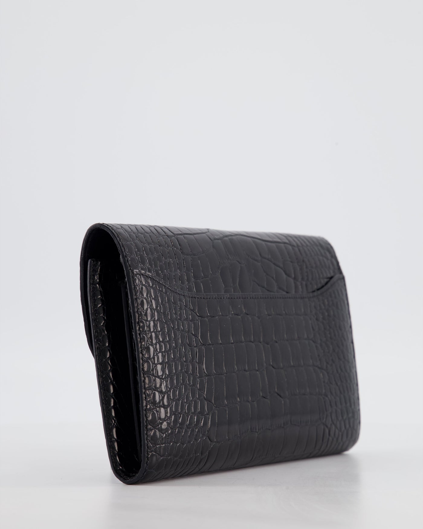 Hermes Constance Wallet in Noir Alligator with Palladium Hardware - Product Image 12