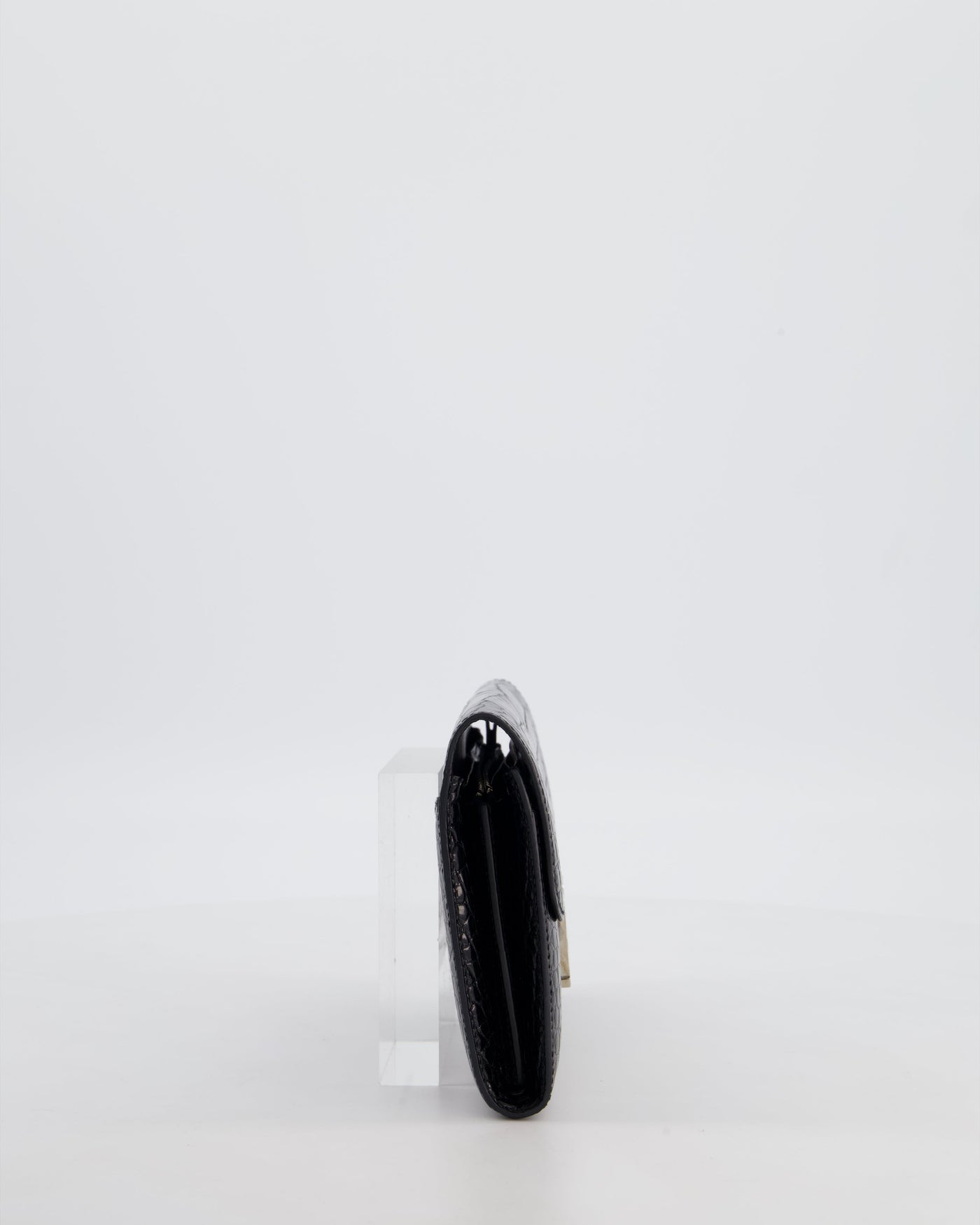 Hermes Constance Wallet in Noir Alligator with Palladium Hardware - Product Image 3