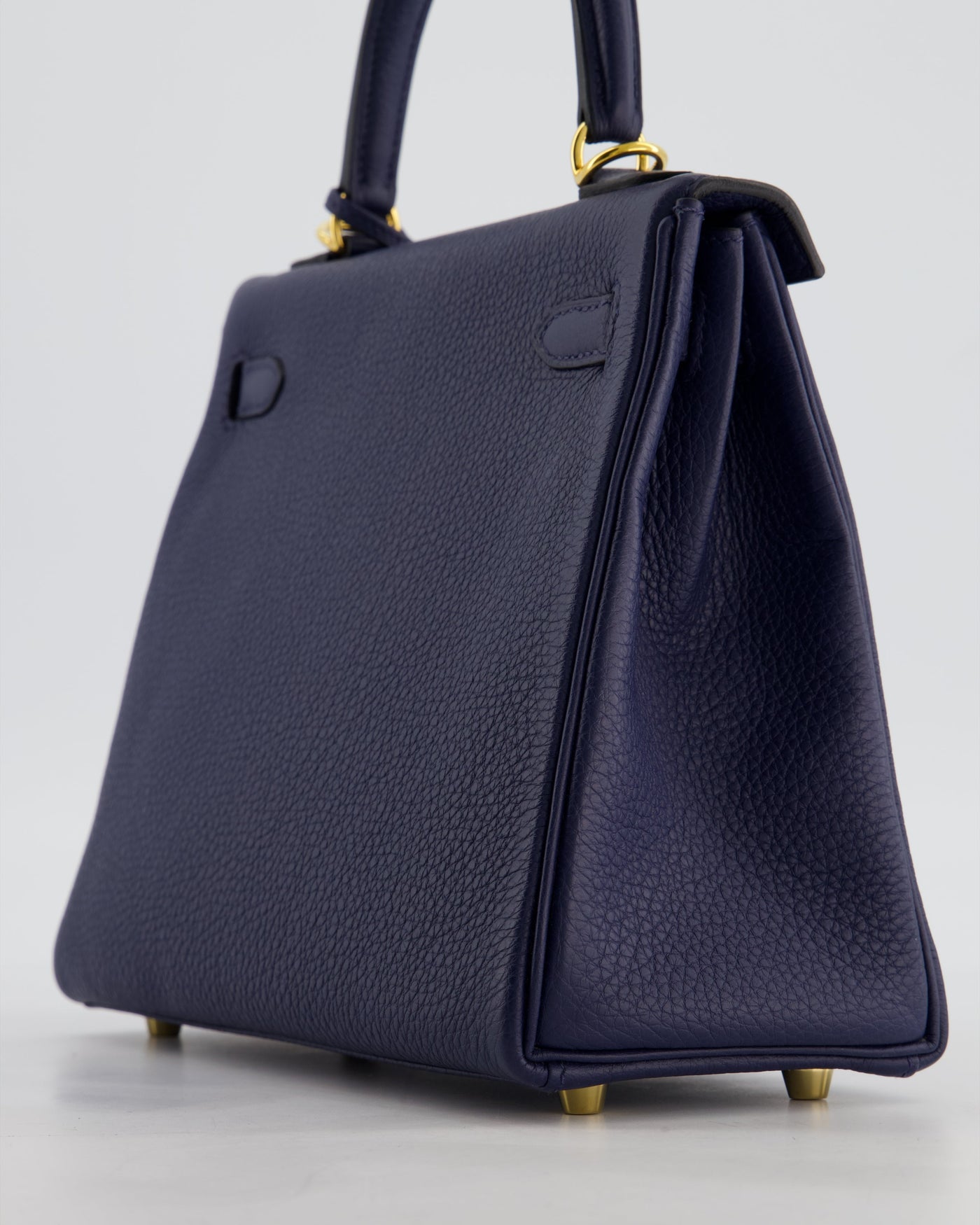 Hermes Kelly 25 Retourne Bag in Bleu Navy Togo Leather Bleu with Gold Hardware - Product Image 13