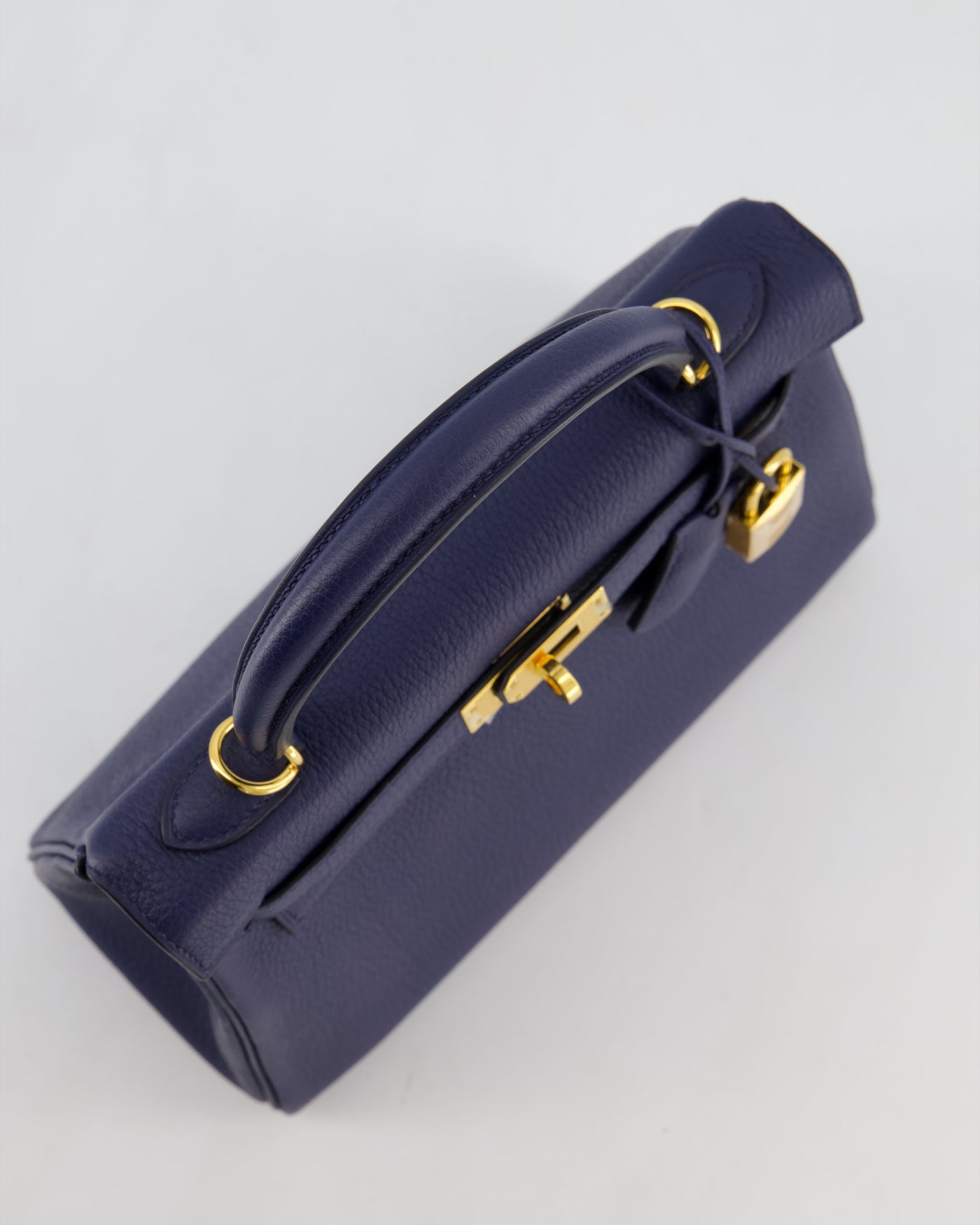 Hermes Kelly 25 Retourne Bag in Bleu Navy Togo Leather Bleu with Gold Hardware - Product Image 17