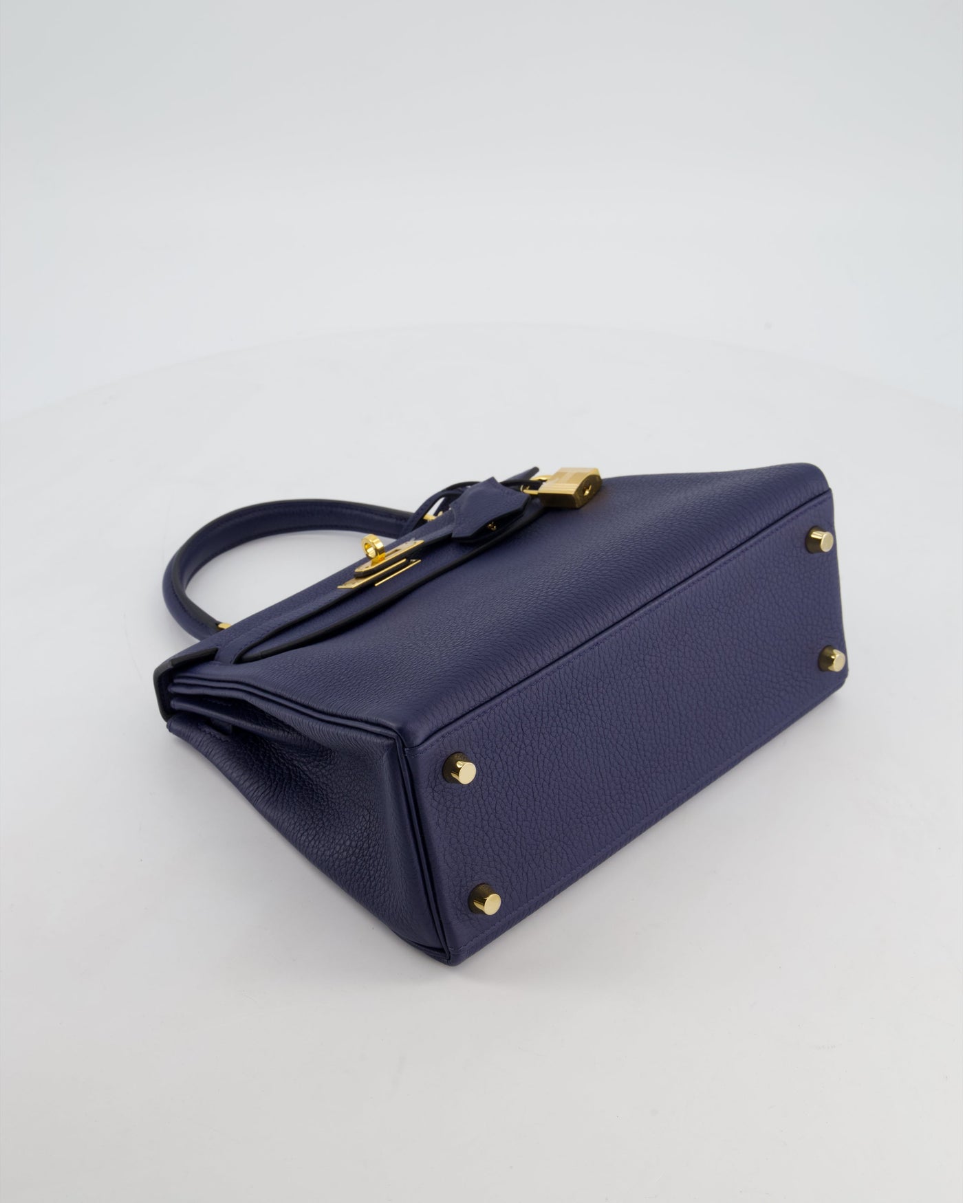 Hermes Kelly 25 Retourne Bag in Bleu Navy Togo Leather Bleu with Gold Hardware - Product Image 20