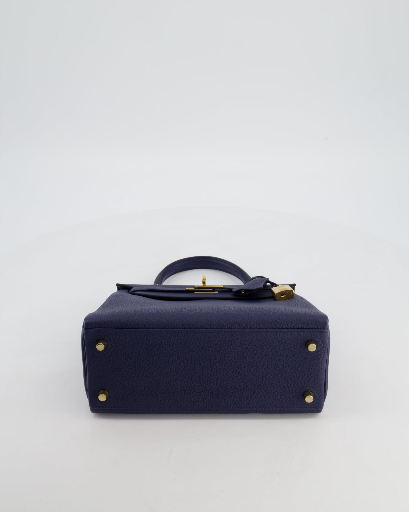 Hermes Kelly 25 Retourne Bag in Bleu Navy Togo Leather Bleu with Gold Hardware - Product Image 22