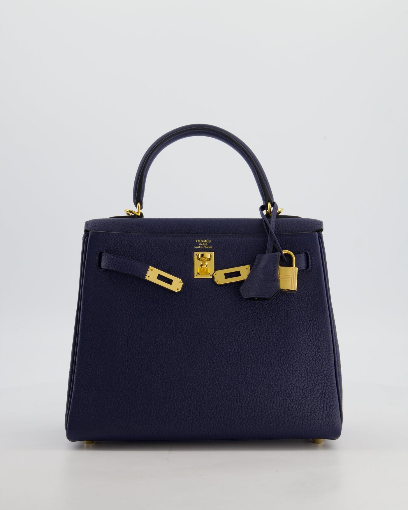 Hermes Kelly 25 Retourne Bag in Bleu Navy Togo Leather Bleu with Gold Hardware - Product Image 2