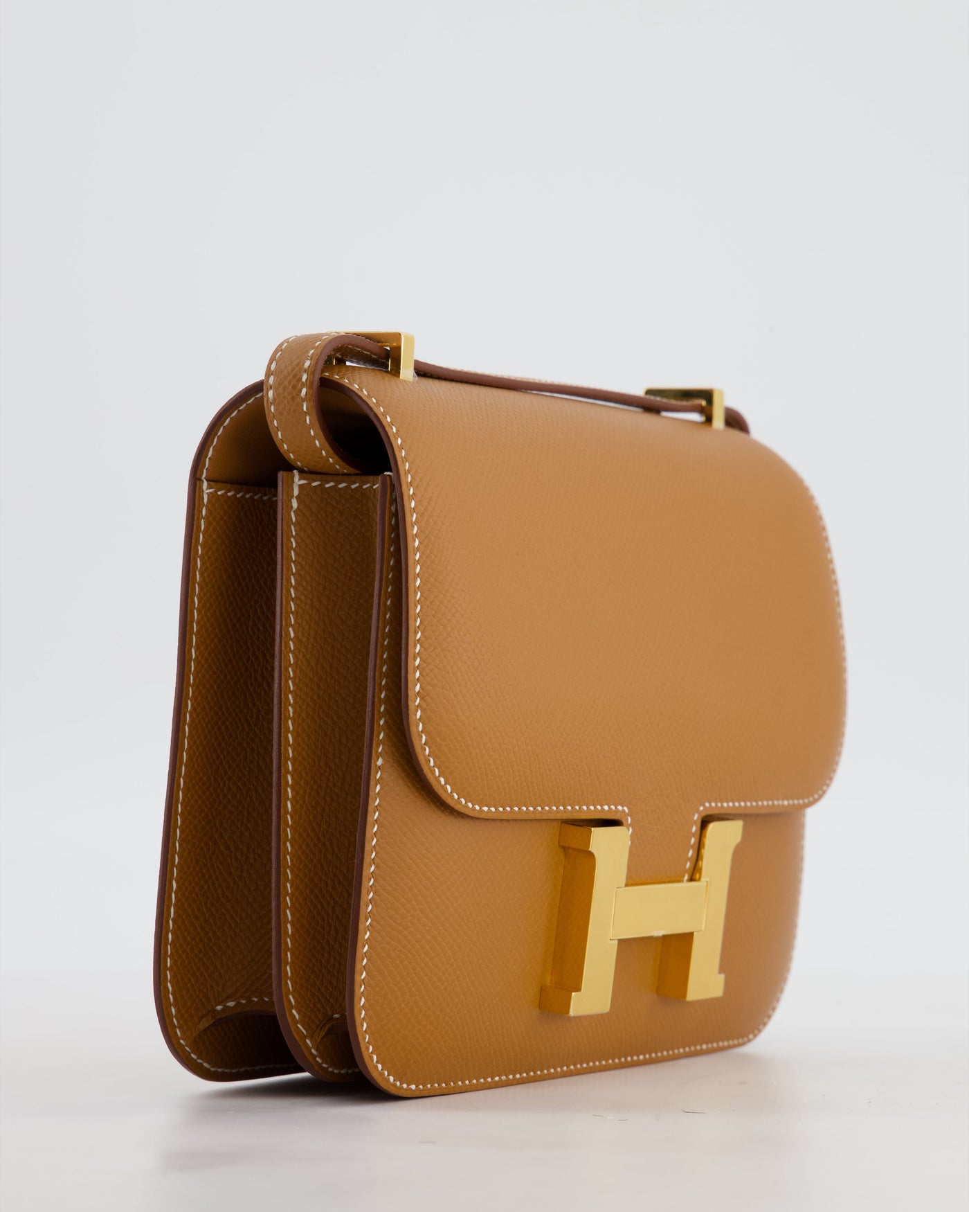 Hermes Mini Constance III Miroir 18 Bag in Gold Epsom Leather with Gold Hardware - Product Image 12
