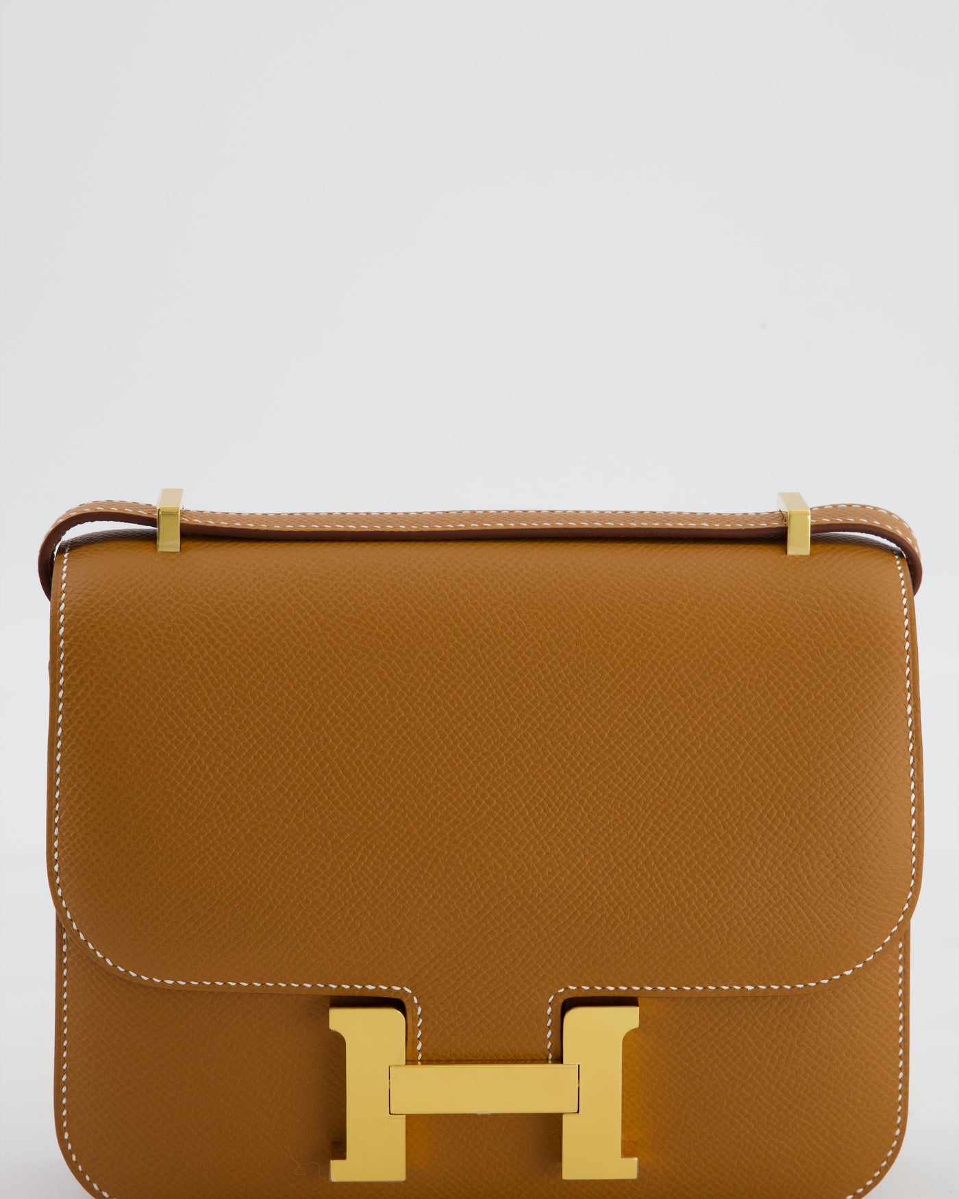 Hermes Mini Constance III Miroir 18 Bag in Gold Epsom Leather with Gold Hardware - Product Image 11