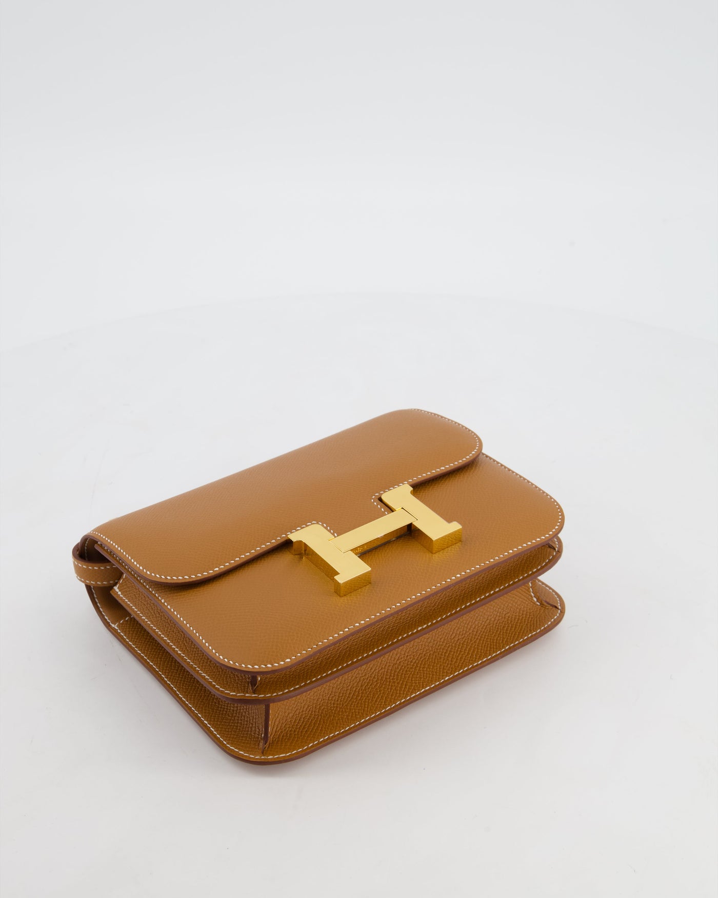 Hermes Mini Constance III Miroir 18 Bag in Gold Epsom Leather with Gold Hardware - Product Image 16