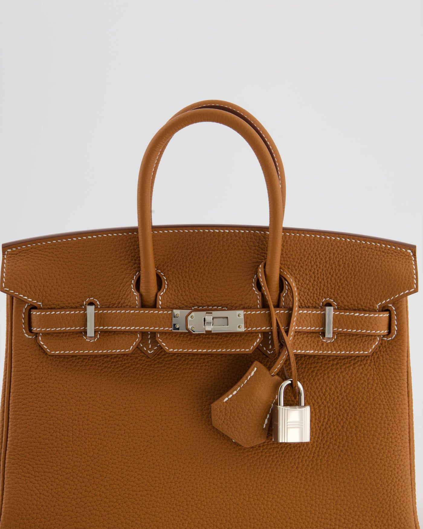 Hermes Birkin 25 Retourne Gold Togo Leather with Palladium Hardware - Product Image 14
