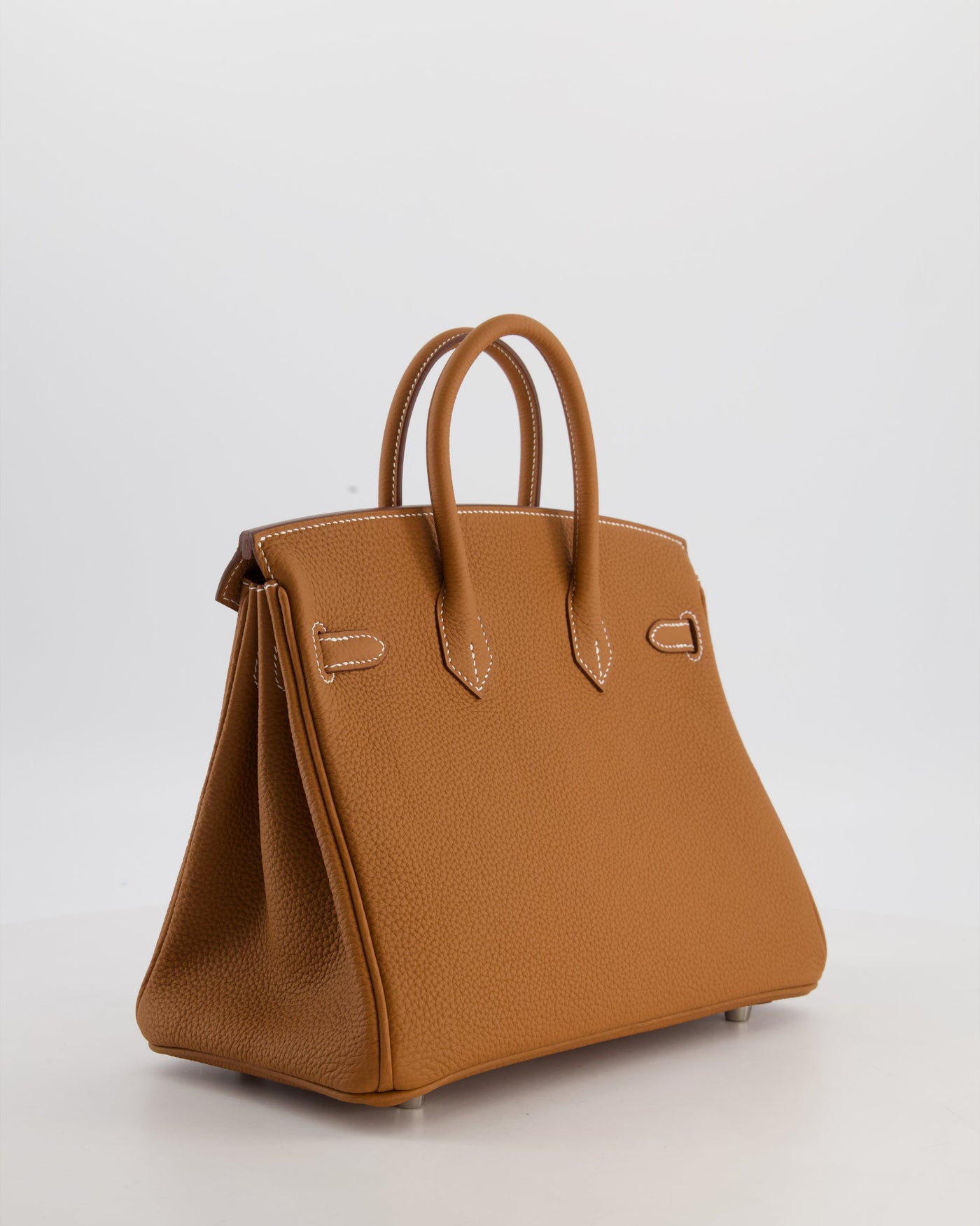 Hermes Birkin 25 Retourne Gold Togo Leather with Palladium Hardware - Product Image 7