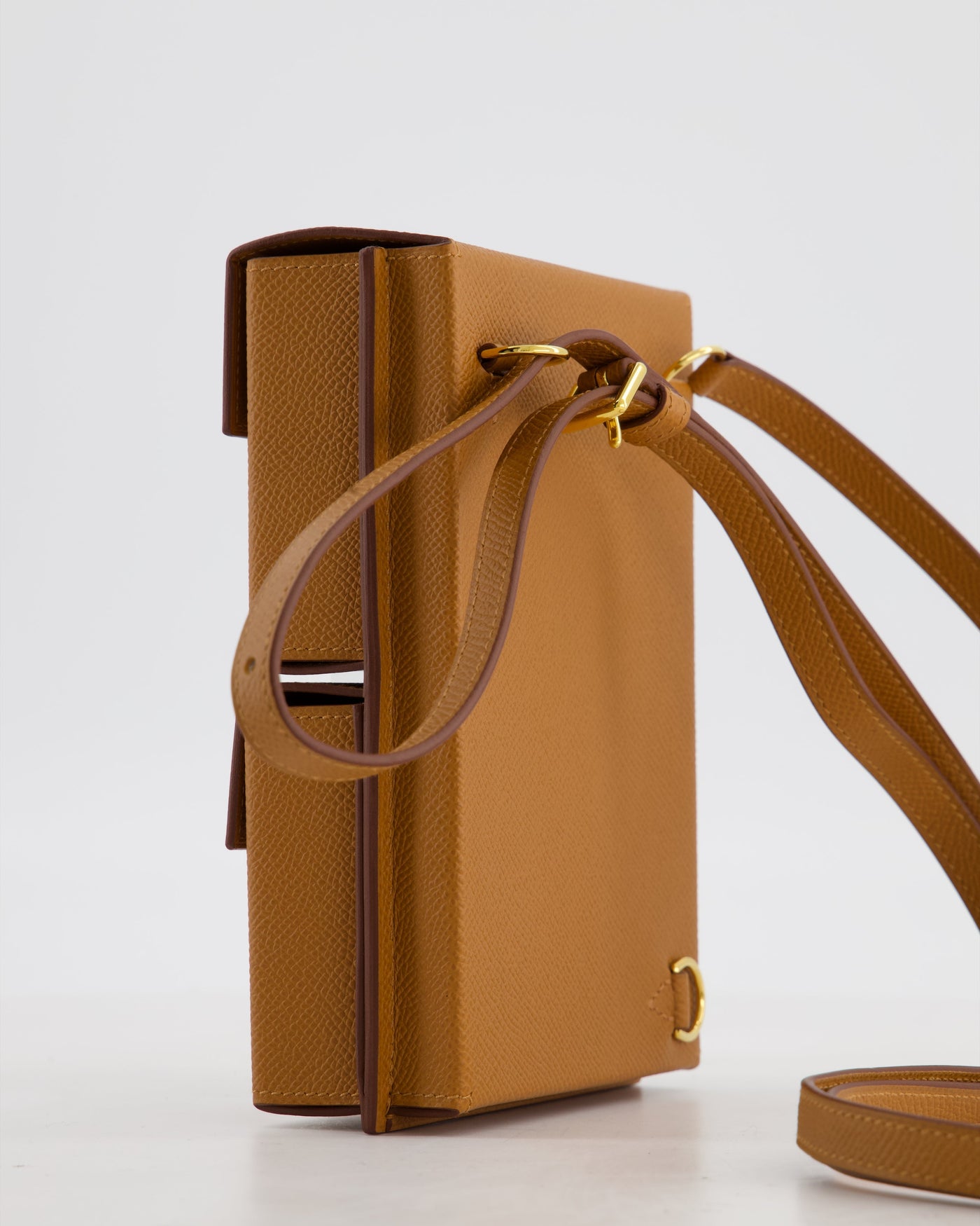 Hermes Kelly Multipocket To Go Pouch in Gold Epsom Leather with Gold Hardware - Product Image 14