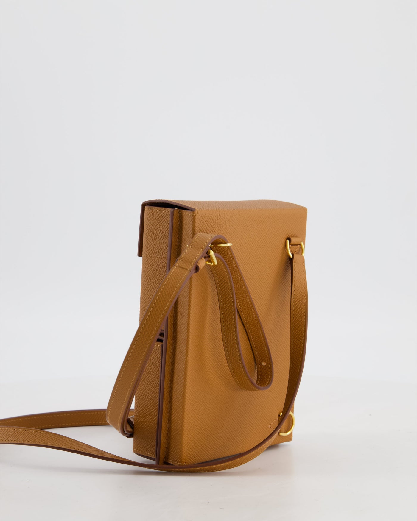 Hermes Kelly Multipocket To Go Pouch in Gold Epsom Leather with Gold Hardware - Product Image 7