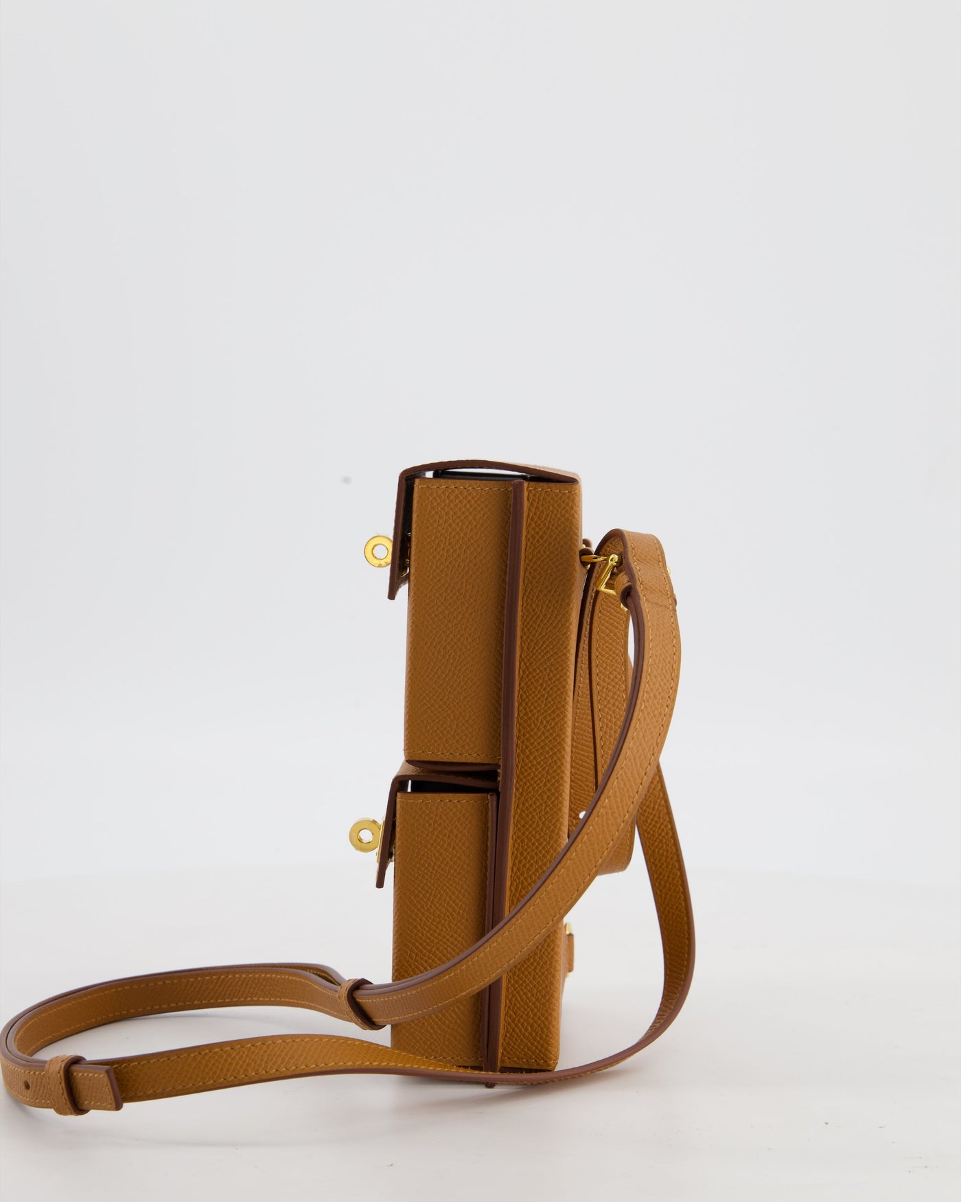 Hermes Kelly Multipocket To Go Pouch in Gold Epsom Leather with Gold Hardware - Product Image 9