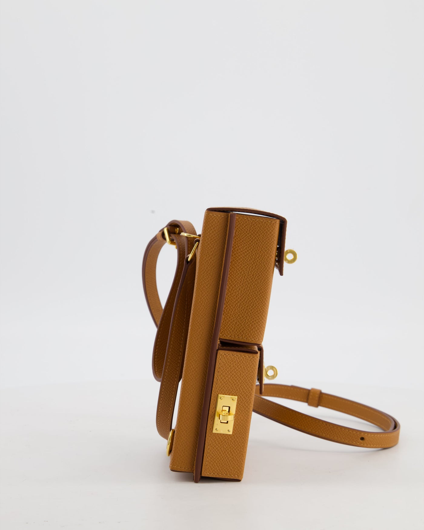 Hermes Kelly Multipocket To Go Pouch in Gold Epsom Leather with Gold Hardware - Product Image 6