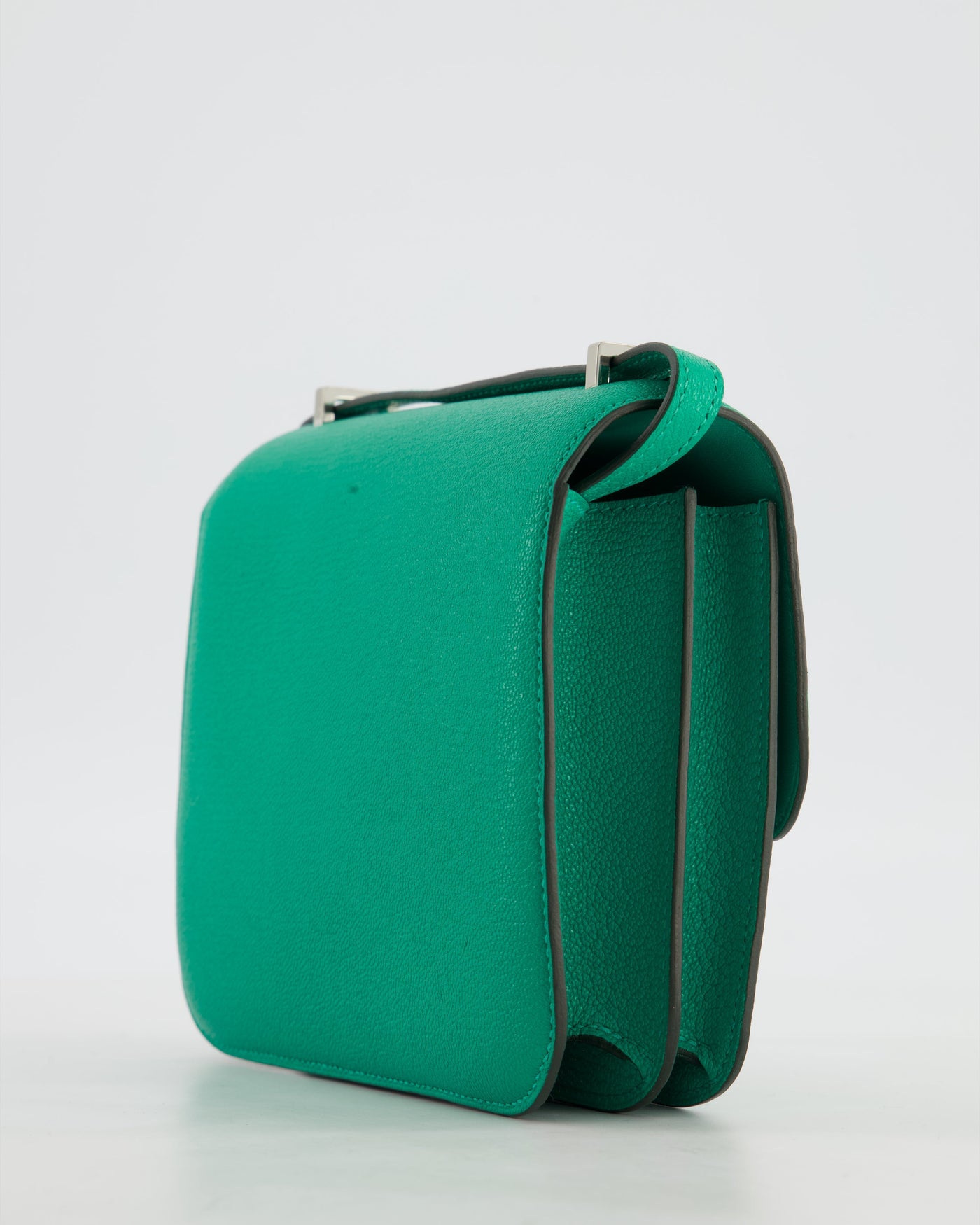 Hermes Mini Constance III Miroir 18 Bag in Menthe Chevre Mysore Leather with Palladium Hardware - Product Image 12