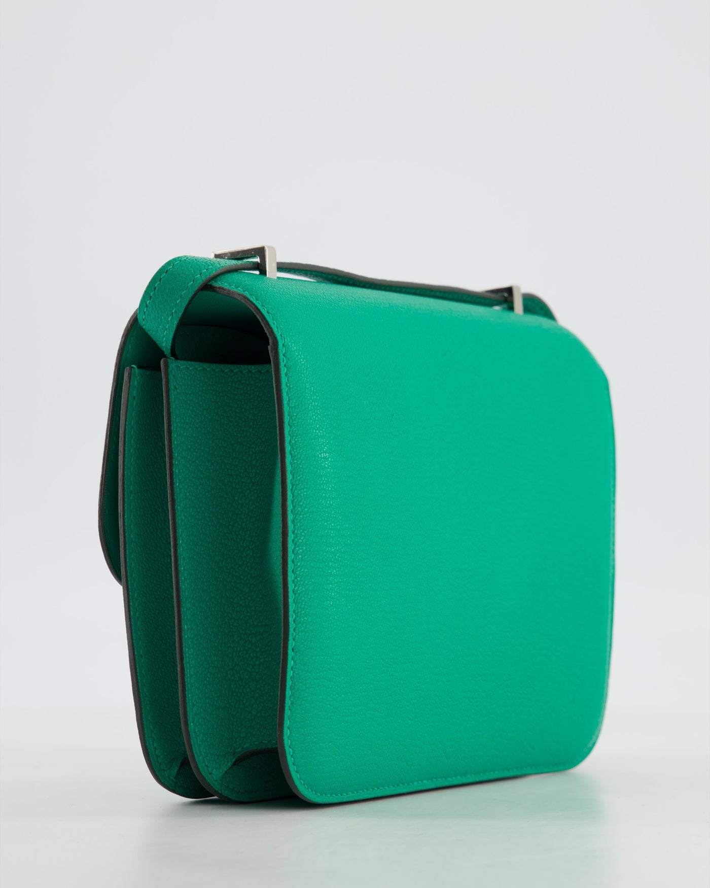 Hermes Mini Constance III Miroir 18 Bag in Menthe Chevre Mysore Leather with Palladium Hardware - Product Image 13