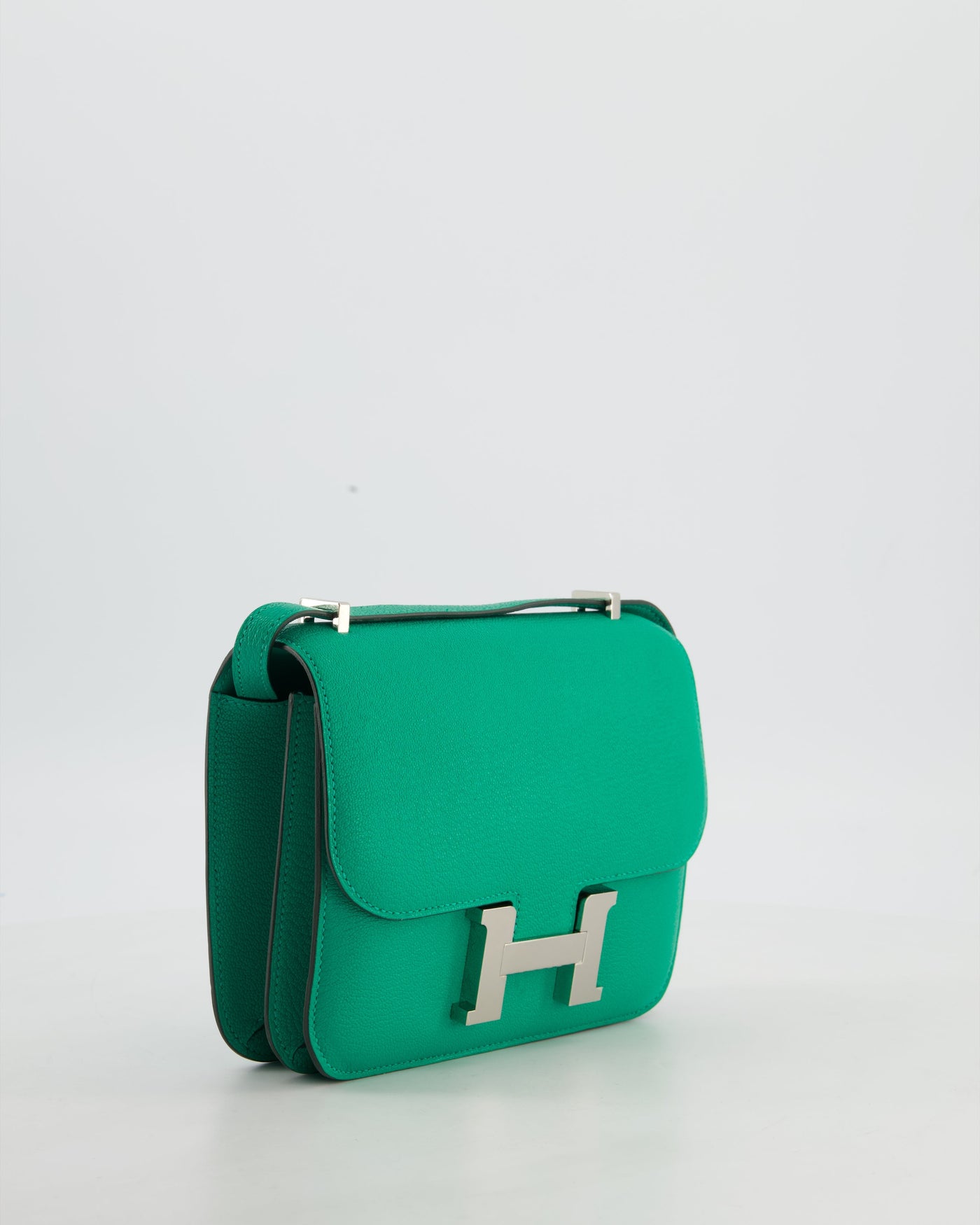 Hermes Mini Constance III Miroir 18 Bag in Menthe Chevre Mysore Leather with Palladium Hardware - Product Image 3