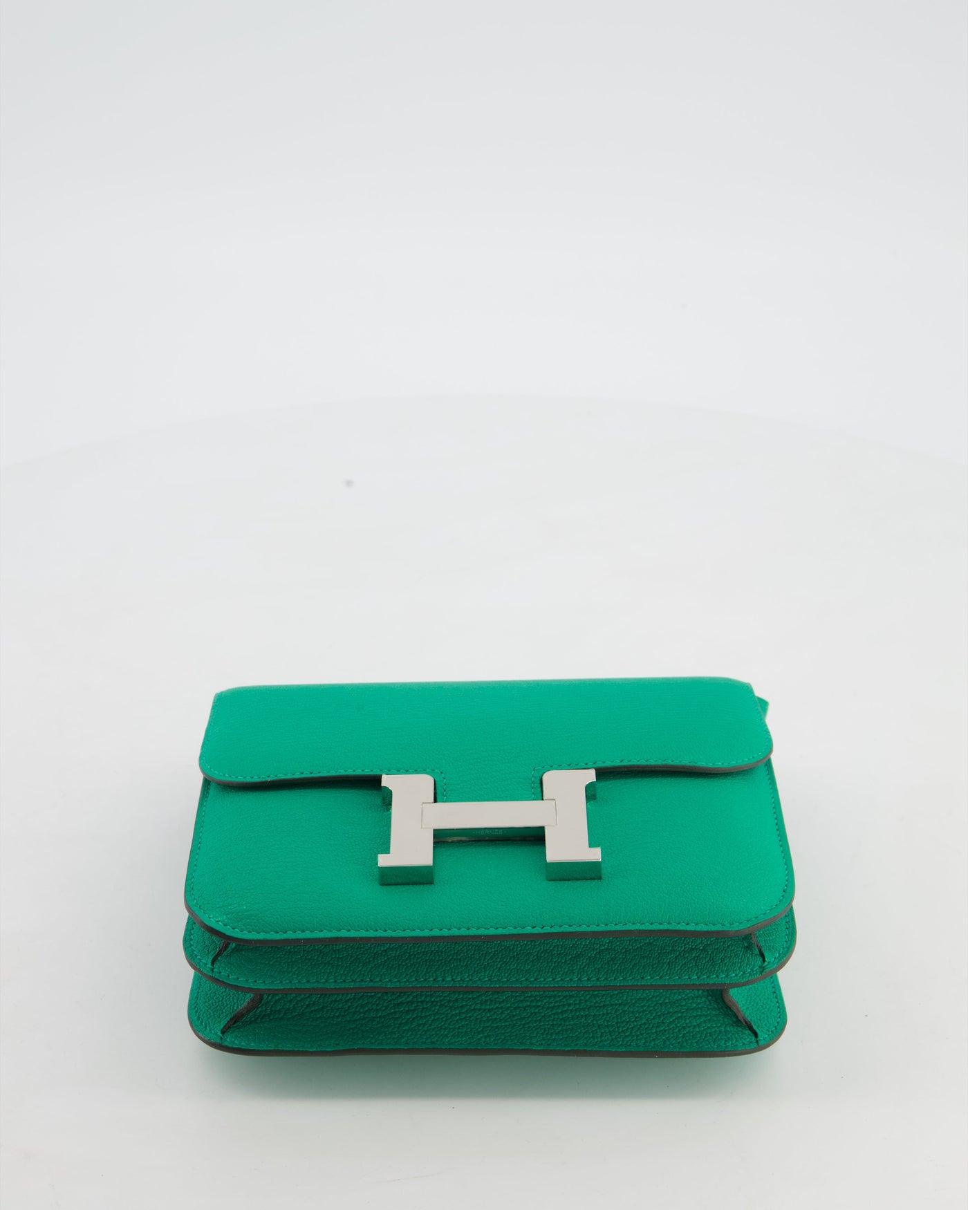 Hermes Mini Constance III Miroir 18 Bag in Menthe Chevre Mysore Leather with Palladium Hardware - Product Image 18