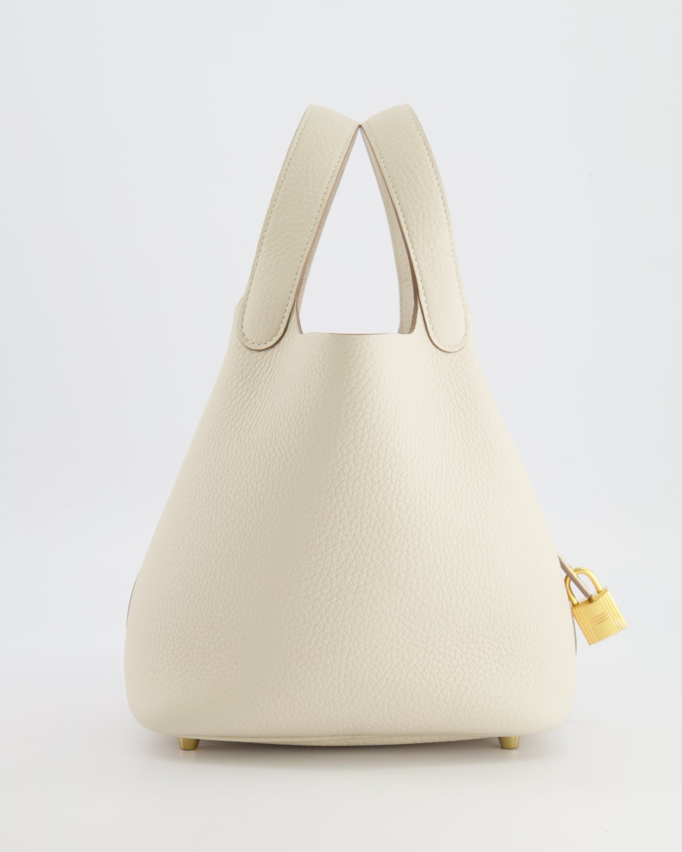 *RARE* Hermes Picotin Lock 18 Bag in Craie Clemence Leather with Gold Hardware - Product Image 3