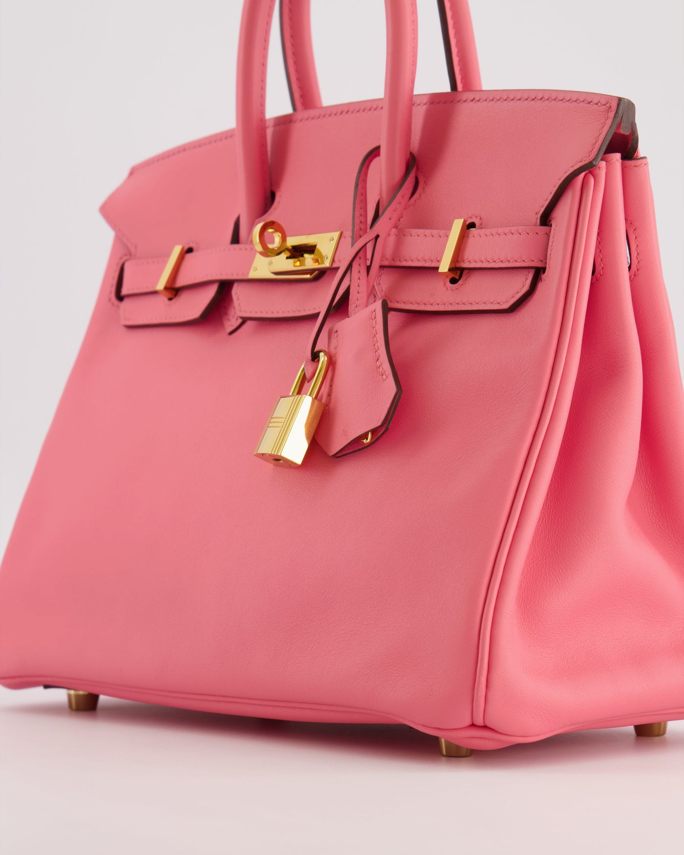 Hermes Birkin 25 Retourne Bag in Rose D'Été Swift Leather with Gold Hardware - Product Image 13