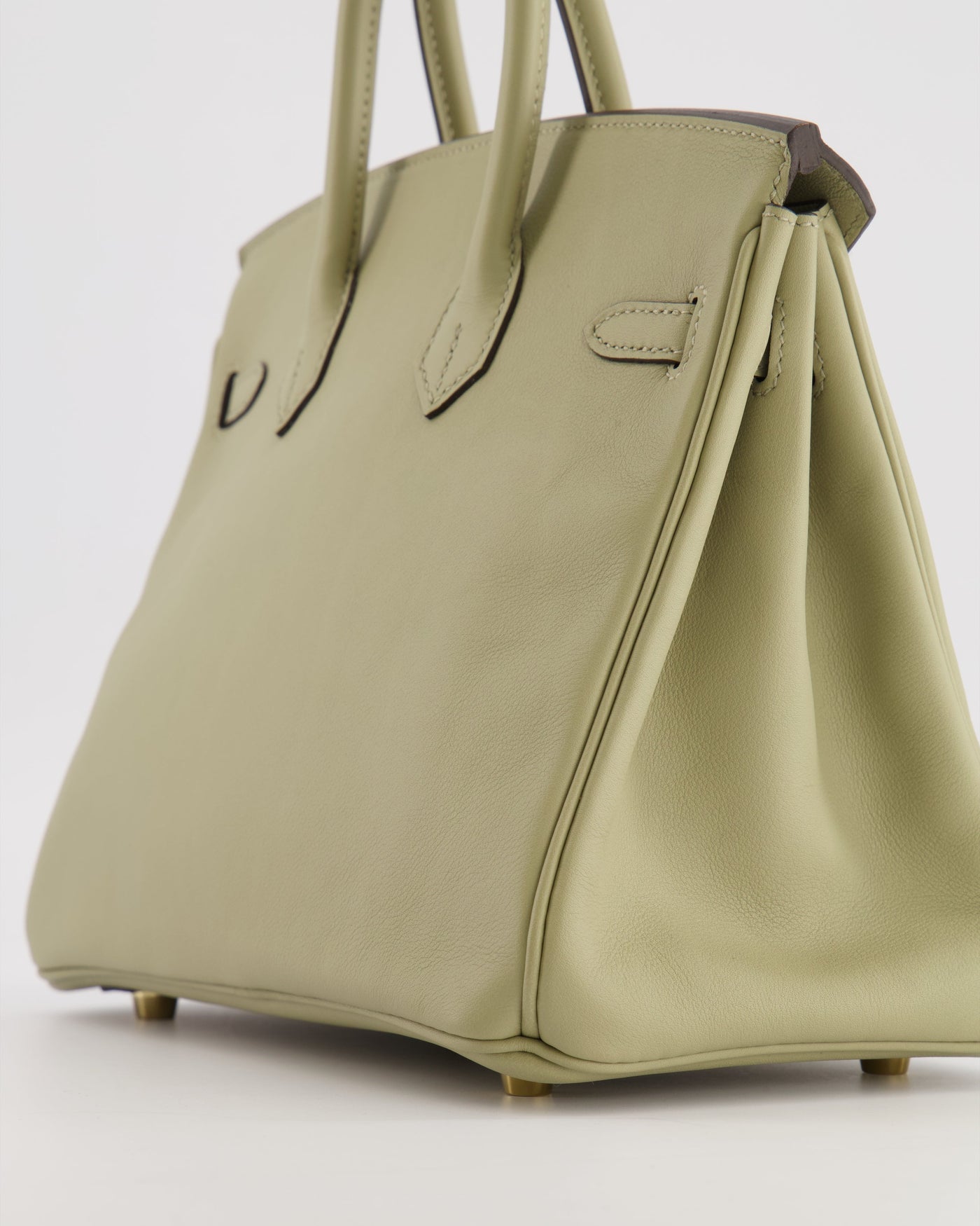 Hermes Birkin 25 Retourne Bag in Sauge Swift Leather with Gold Hardware - Product Image 14